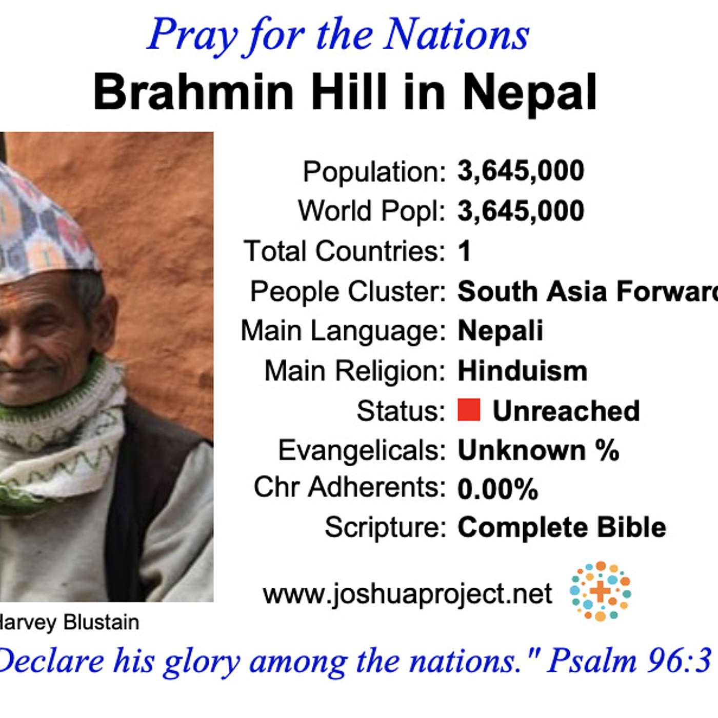 modlitby za NZES - Brahmin Hill v Nepale