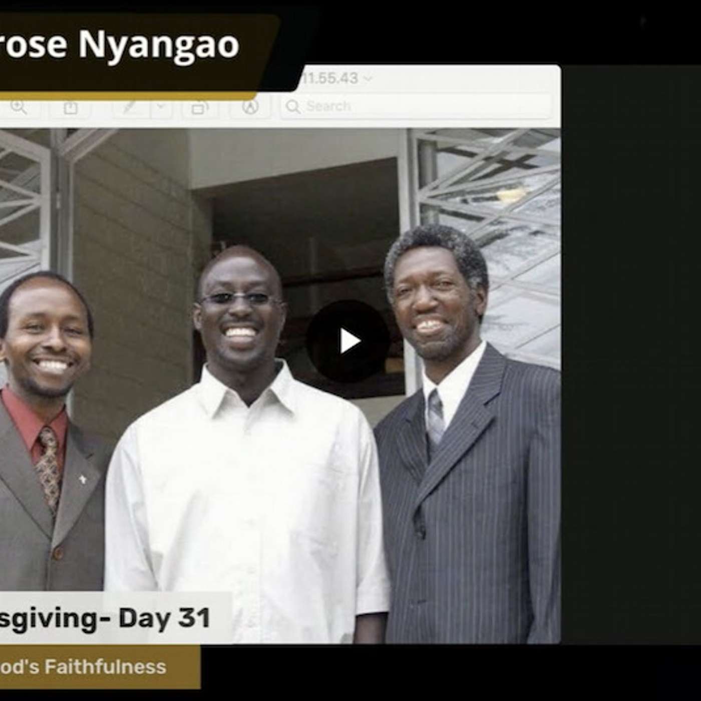 Rev. Nick Korir celebrates Rev. Ambrose 40 years in ministry episode artwork