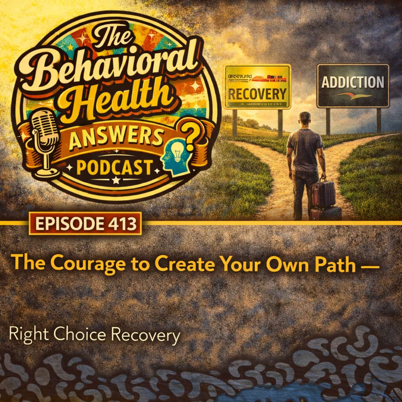 Episode 413: The Courage to Create Your Own Path | Right Choice Recovery episode artwork