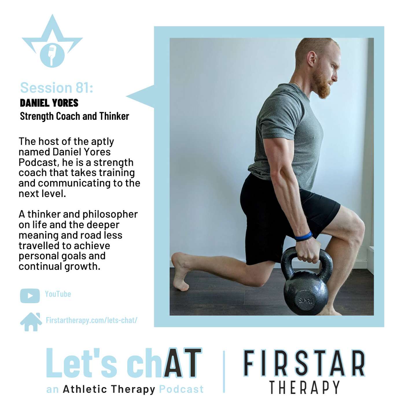 Session 81 (July 18 2021): Daniel Yores, Strength Coach and Thinker           LET THE SUNSHINE TOUCH YOUR SKIN
