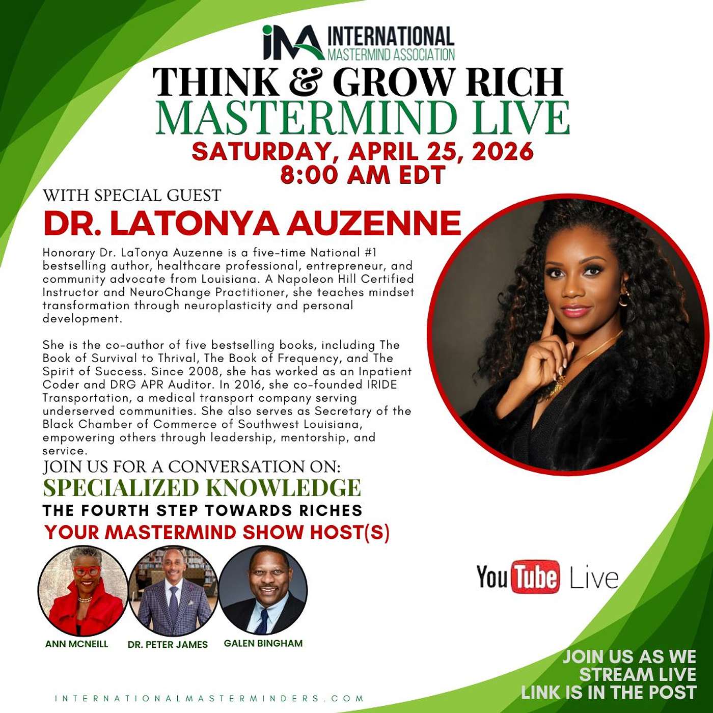 IMA Think & Grow Rich Saturday Show 04.25.2026 episode artwork