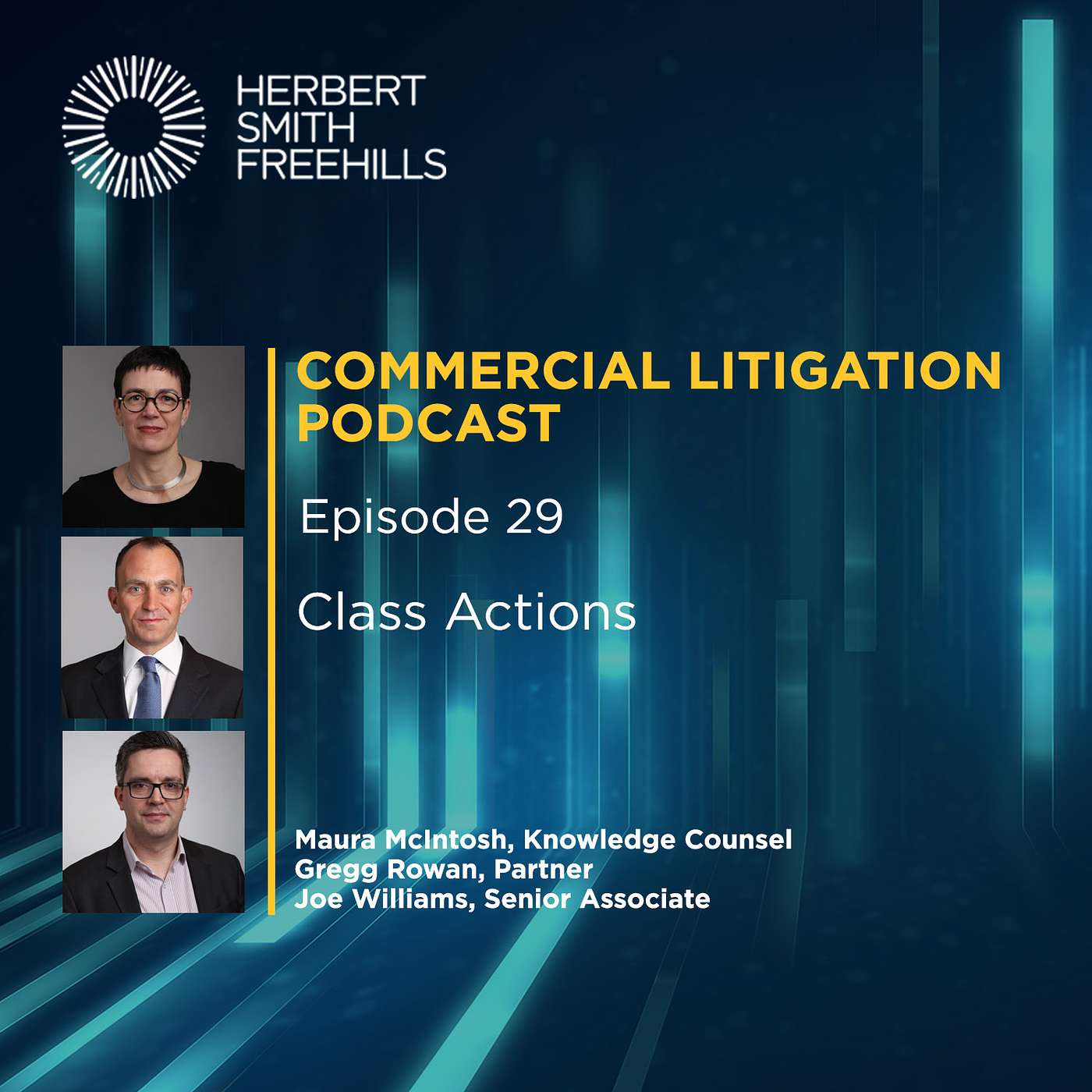 Commercial litigation EP29: Class actions episode artwork
