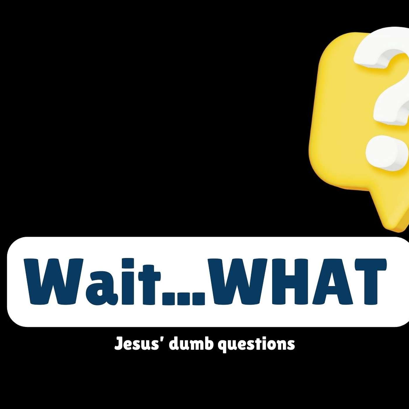 April 7, 2024 - Wait...What! - Jesus' dumb questions - Talk 3