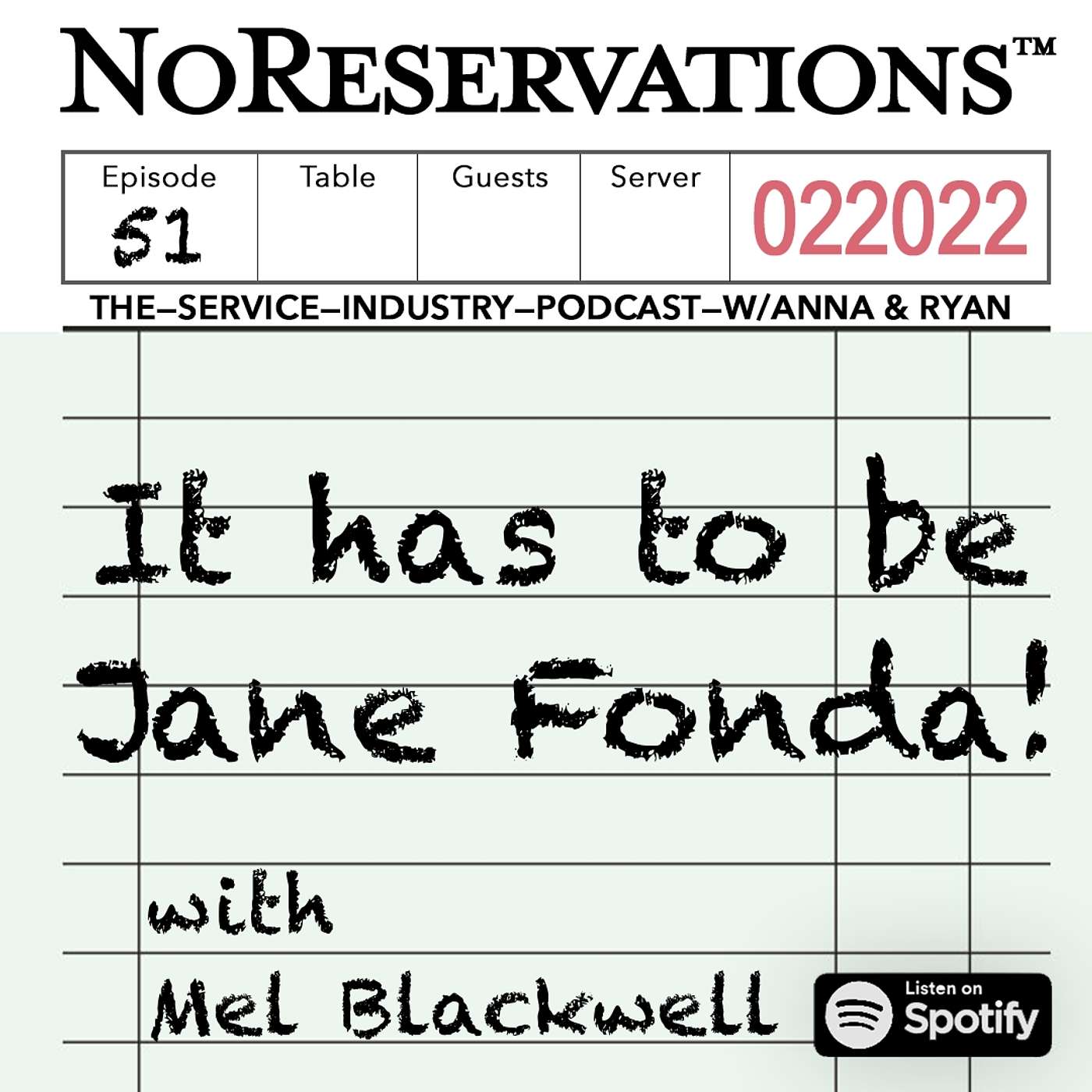 No Reservations