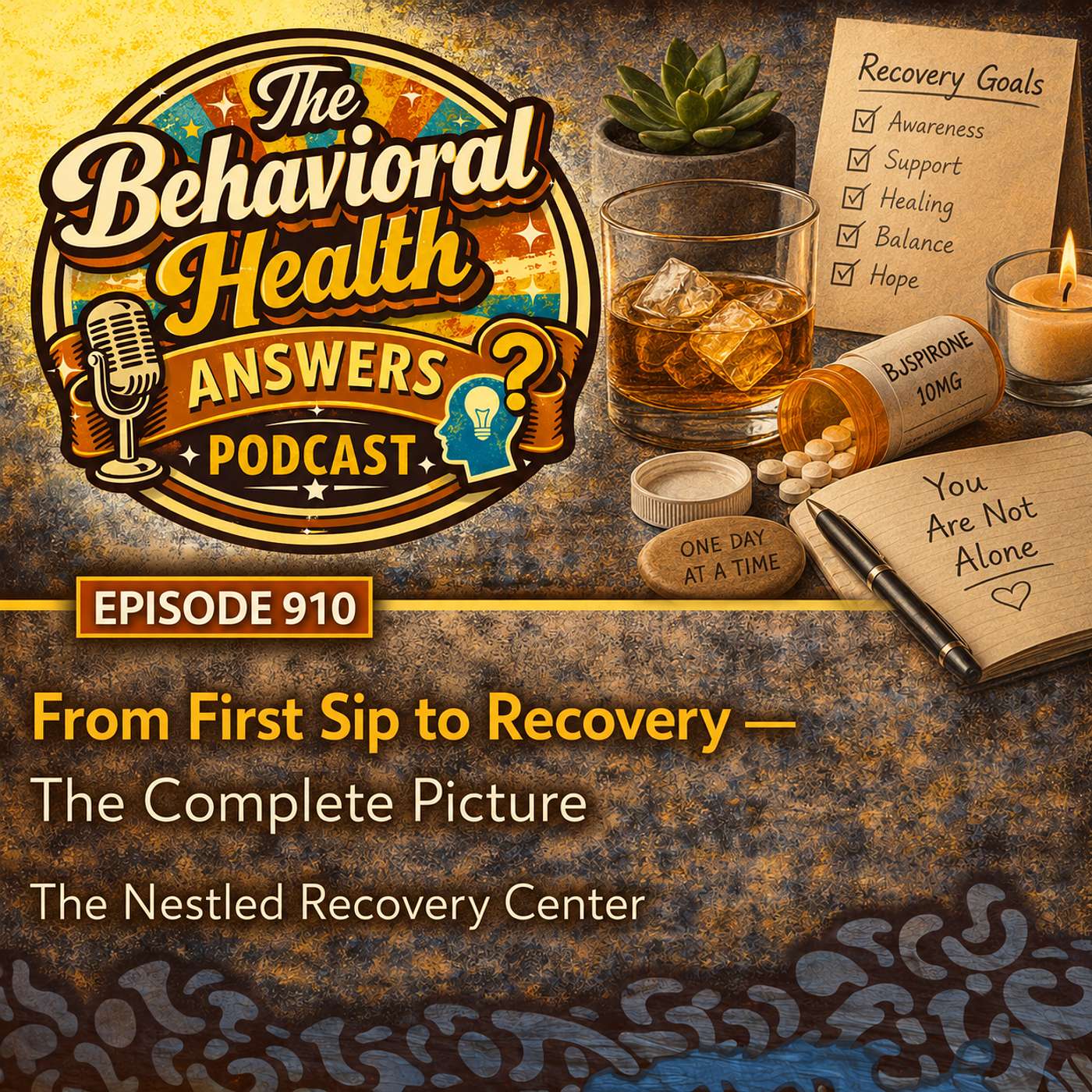 Episode 910: From First Sip to Recovery - The Complete Picture | The Nestled Recovery Center episode artwork