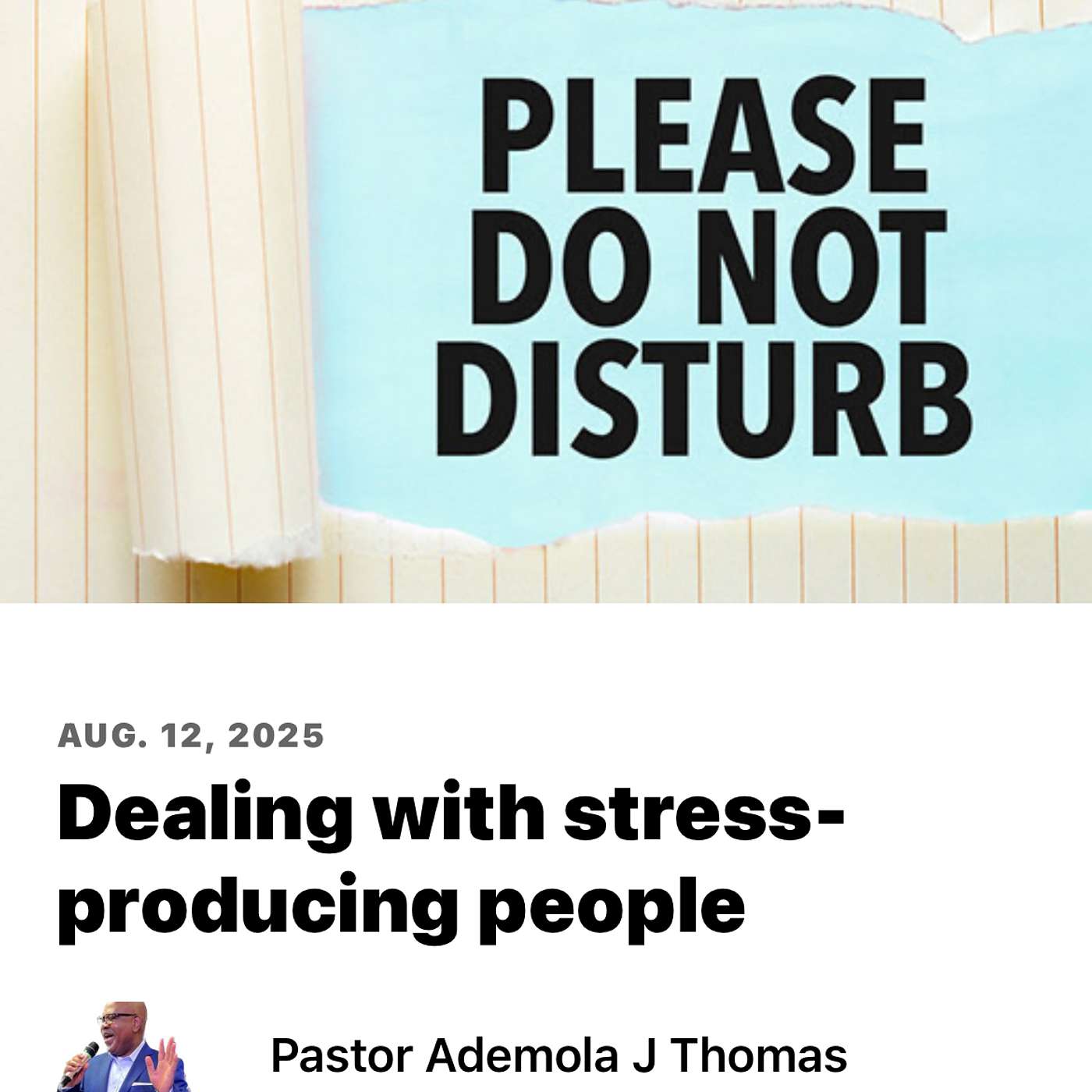 Dealing with stress-producing people episode artwork