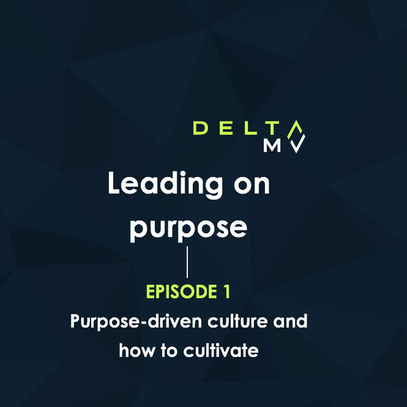 Leading On Purpose - Purpose-driven culture and how to cultivate - Episode 1