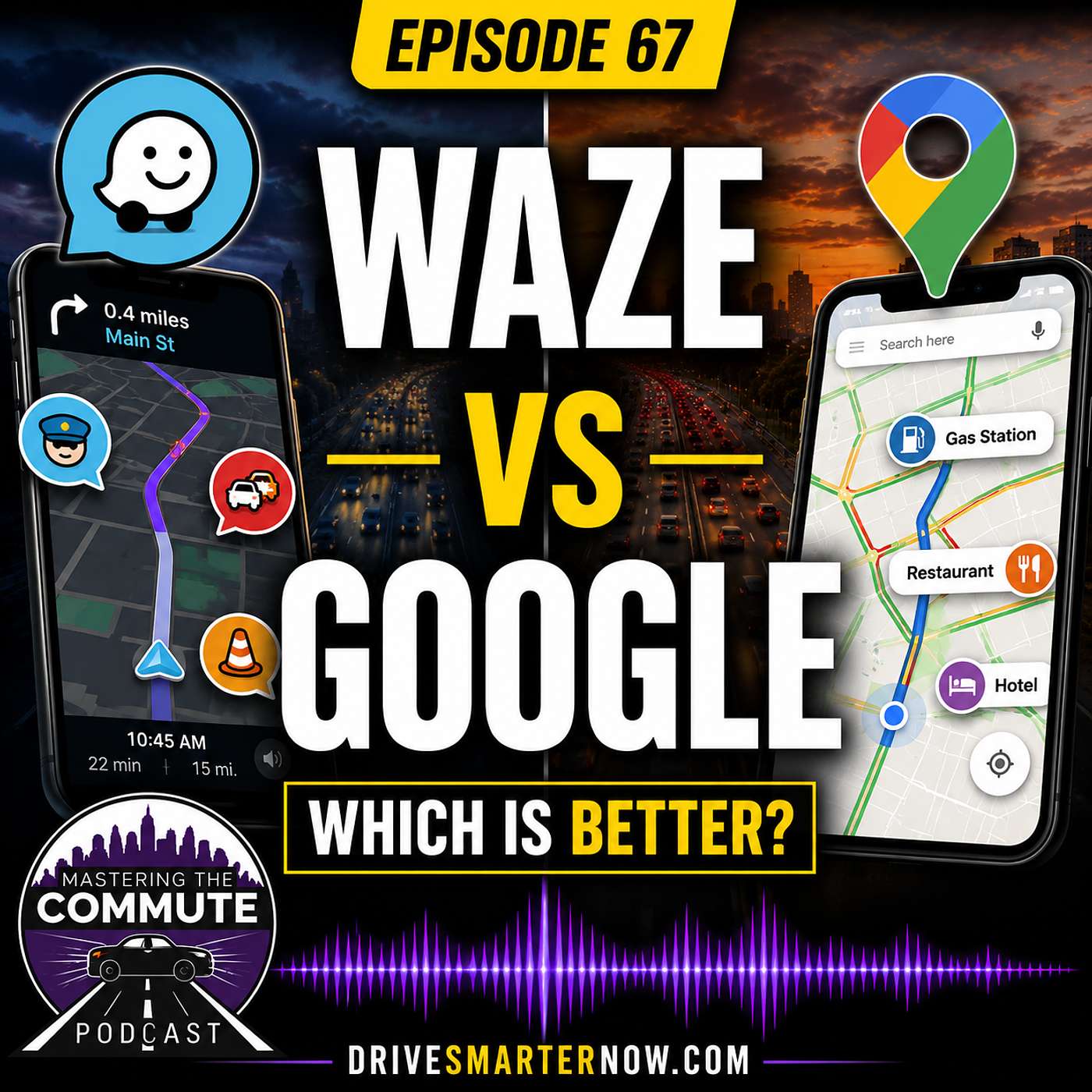 Google Maps vs Waze: Which GPS App Is Best for Avoiding Traffic? | Ep. 67 episode artwork