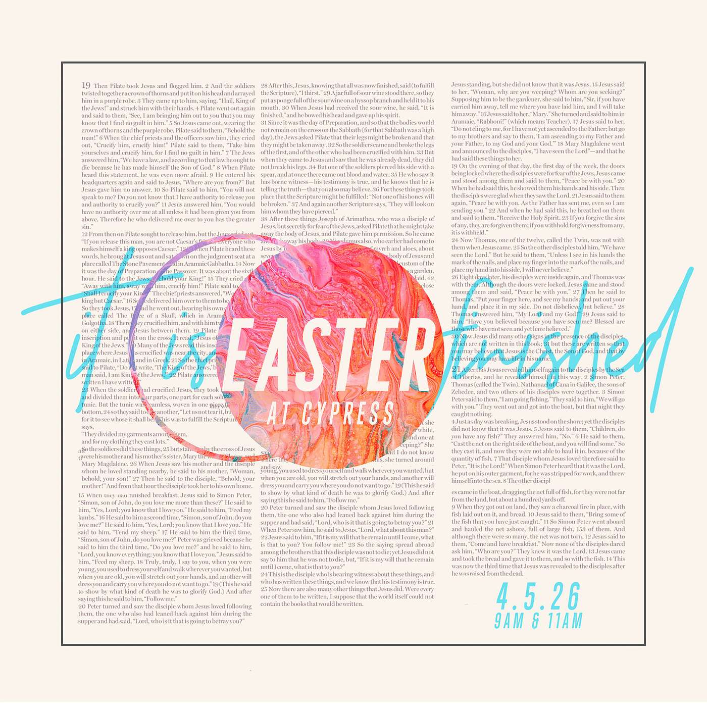 Easter - It is finished - Pastor Marcus Burget - April 5, 2026
