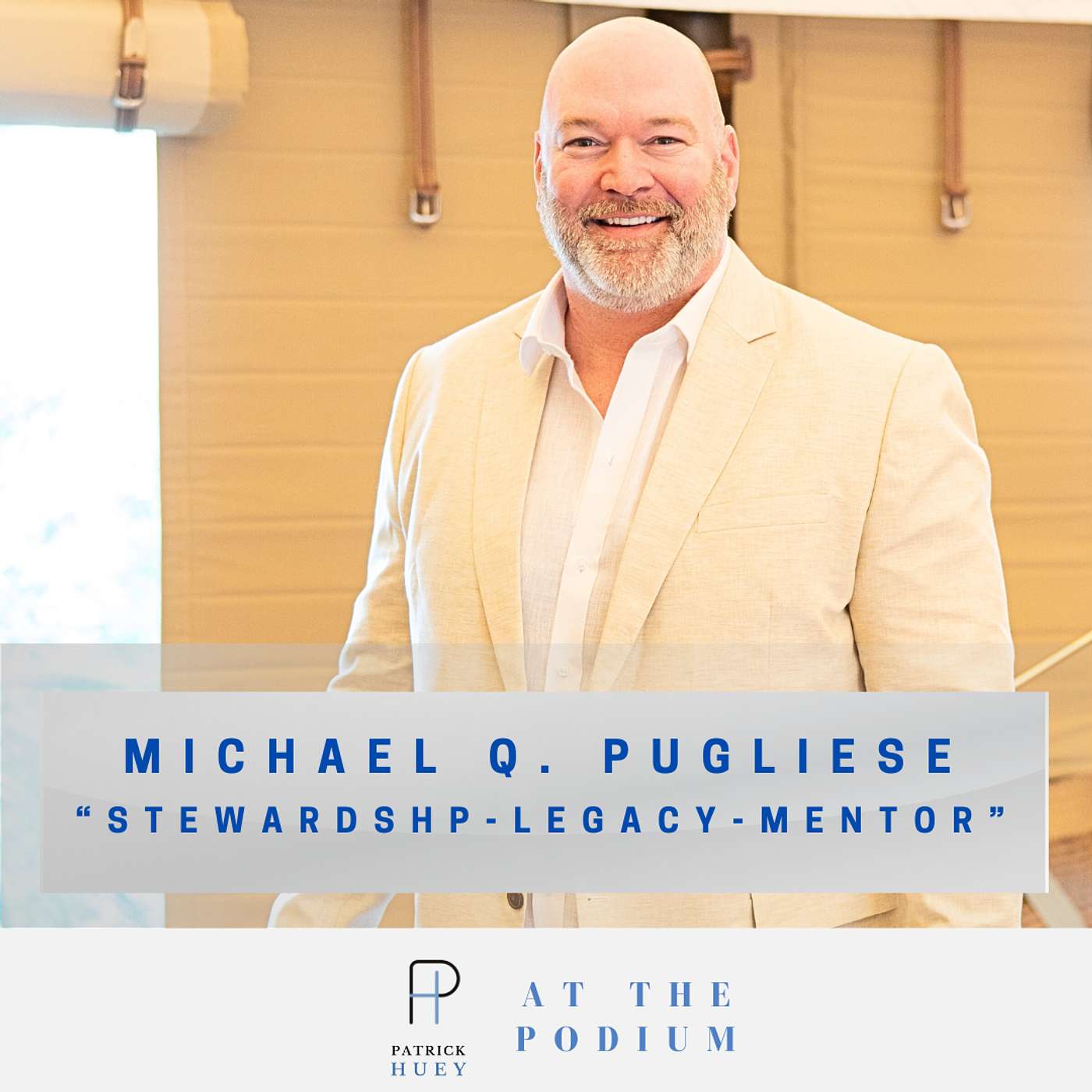 At the Podium with Patrick Huey