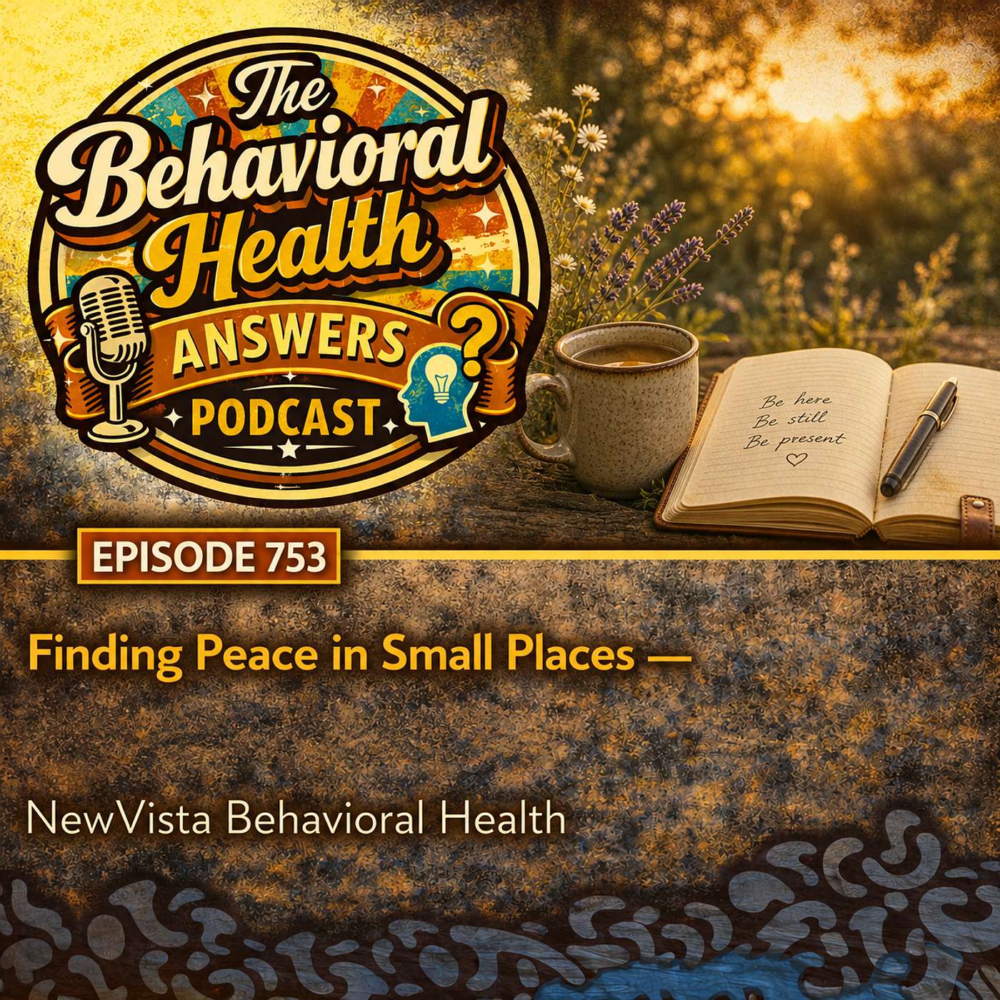 Episode 753: Finding Peace in Small Places | NewVista Behavioral Health episode artwork