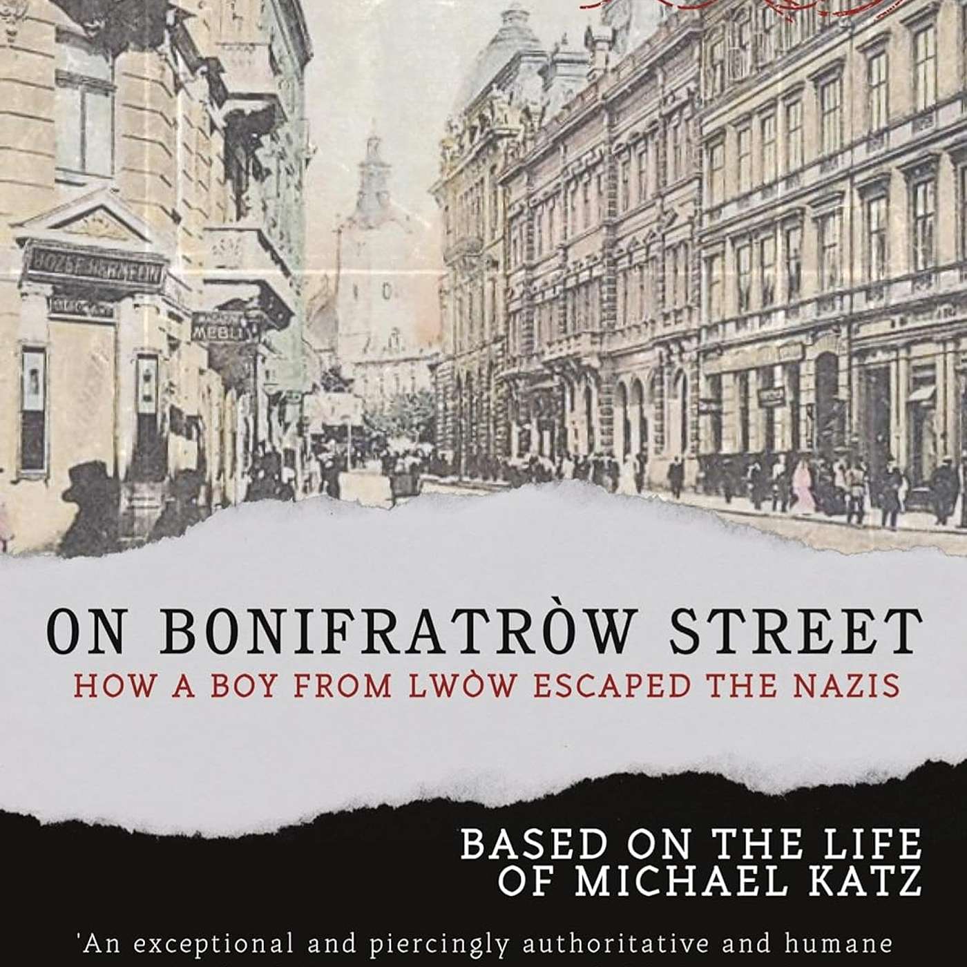 Mia Swart, *On Bonifratrow Street: How a Boy from Lwow Escaped the Nazis: Based on the Life of Michael Katz*. Hannover & Stuttgart, Germany: Ibidem Verlag, 2024. episode artwork