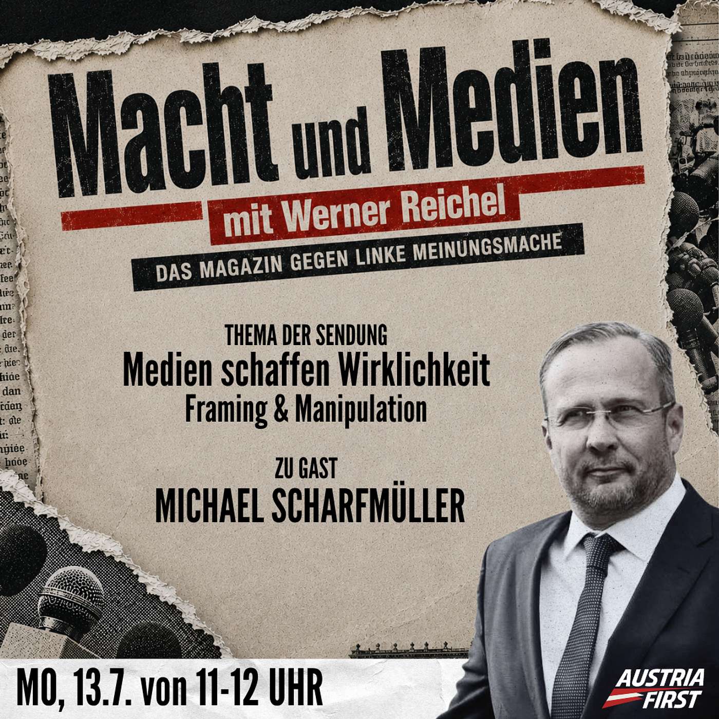 Medien schaffen Wirklichkeit: Framing und Manipulation - Macht & Medien zu Gast Michael Scharfmüller episode artwork