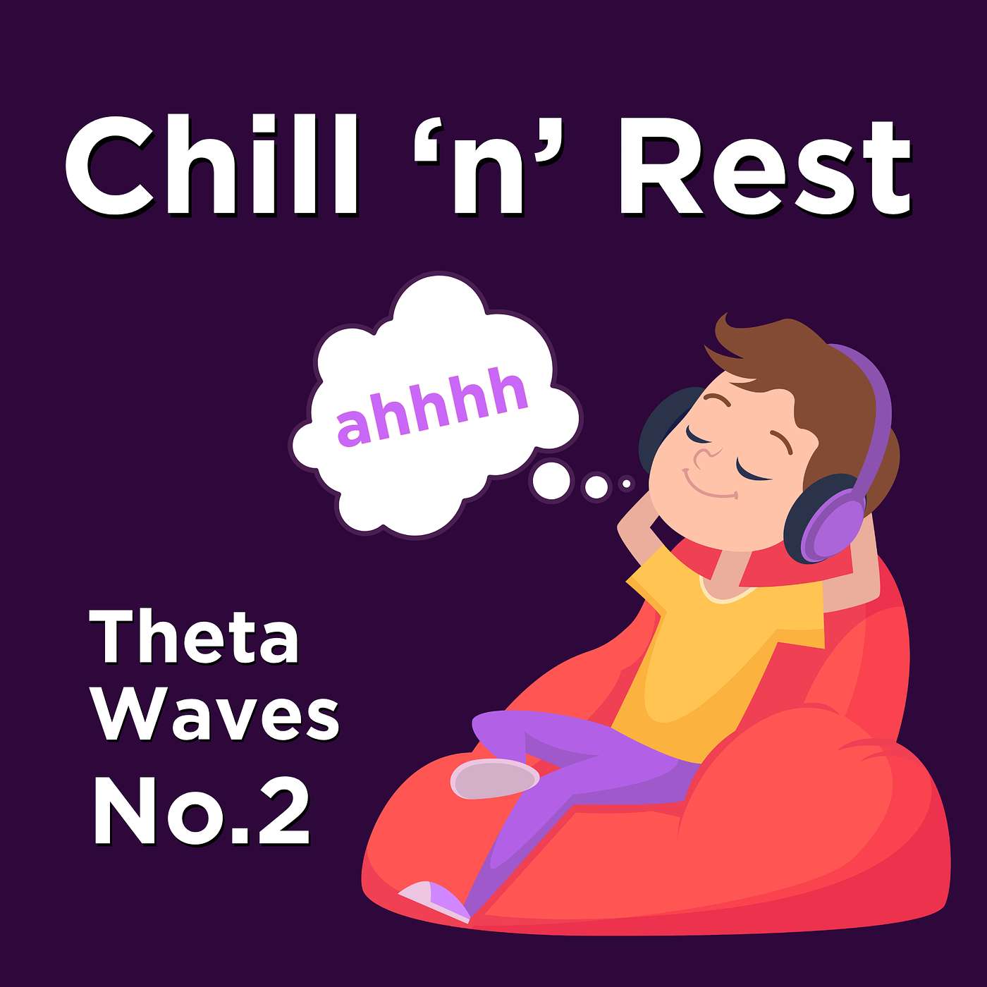 Theta Waves No.2 + Heartbeat LOOP - Quiet the Mind for Sleep, Rest, Chilling and Deep Calm