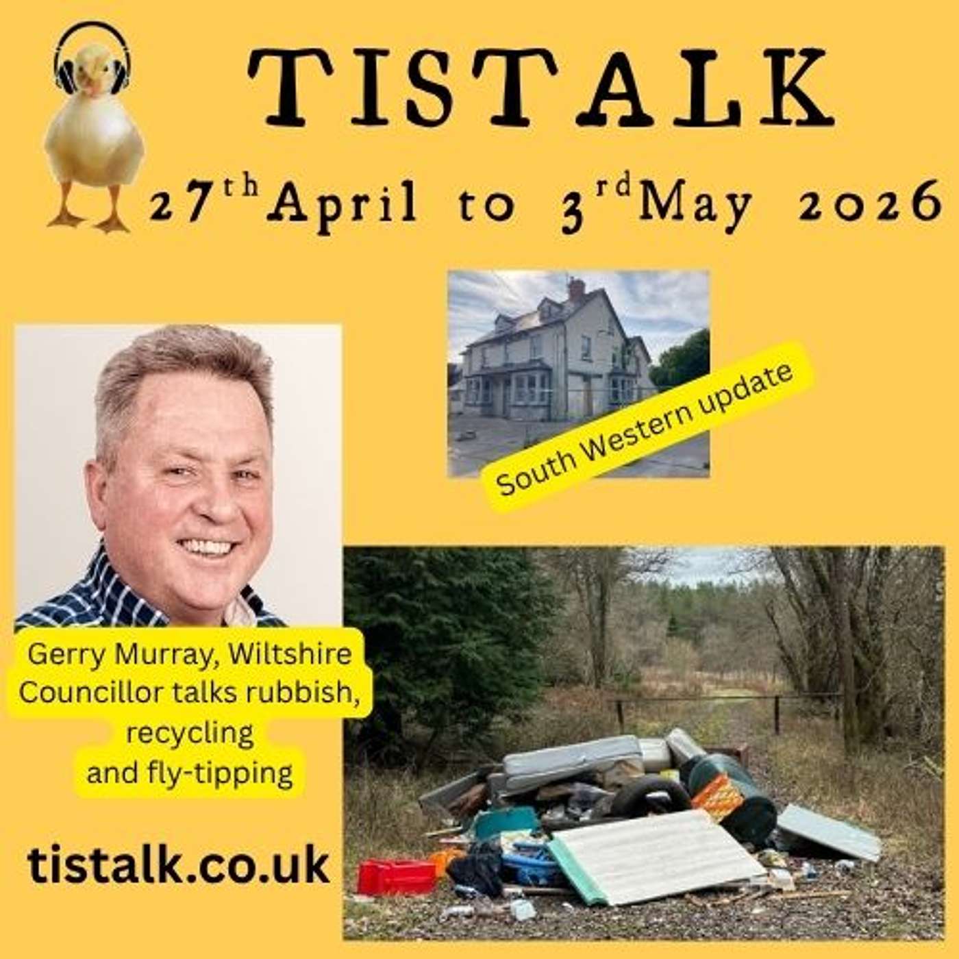 27th April to 3rd May 2026. E8S11. South Western Pub. Climate Emergency Film, Rubbish and Recycling, Dark Skies, Ansty May Day, Cuckoos. episode artwork