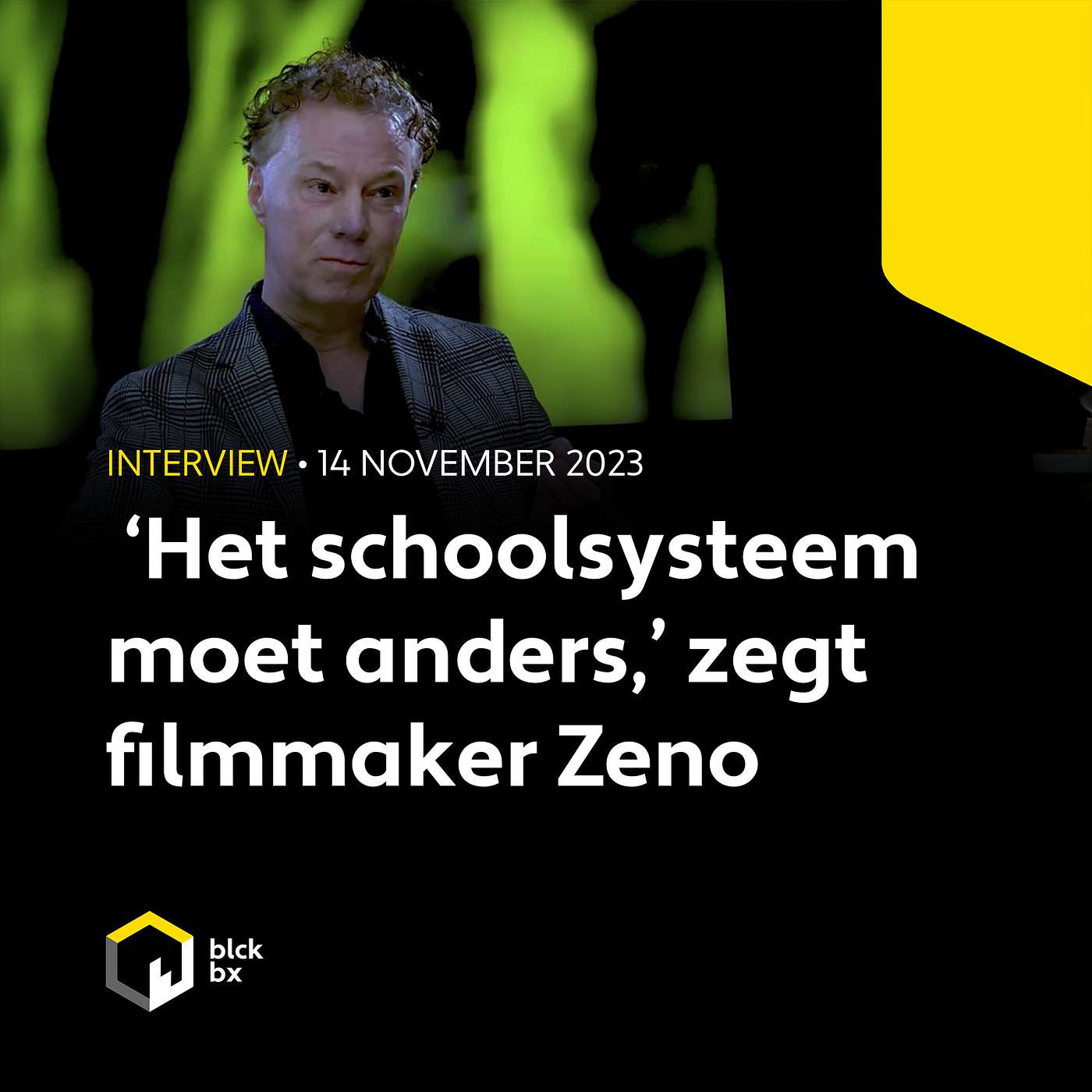 ‘Het schoolsysteem moet anders,’ zegt filmmaker Zeno Groenewegen