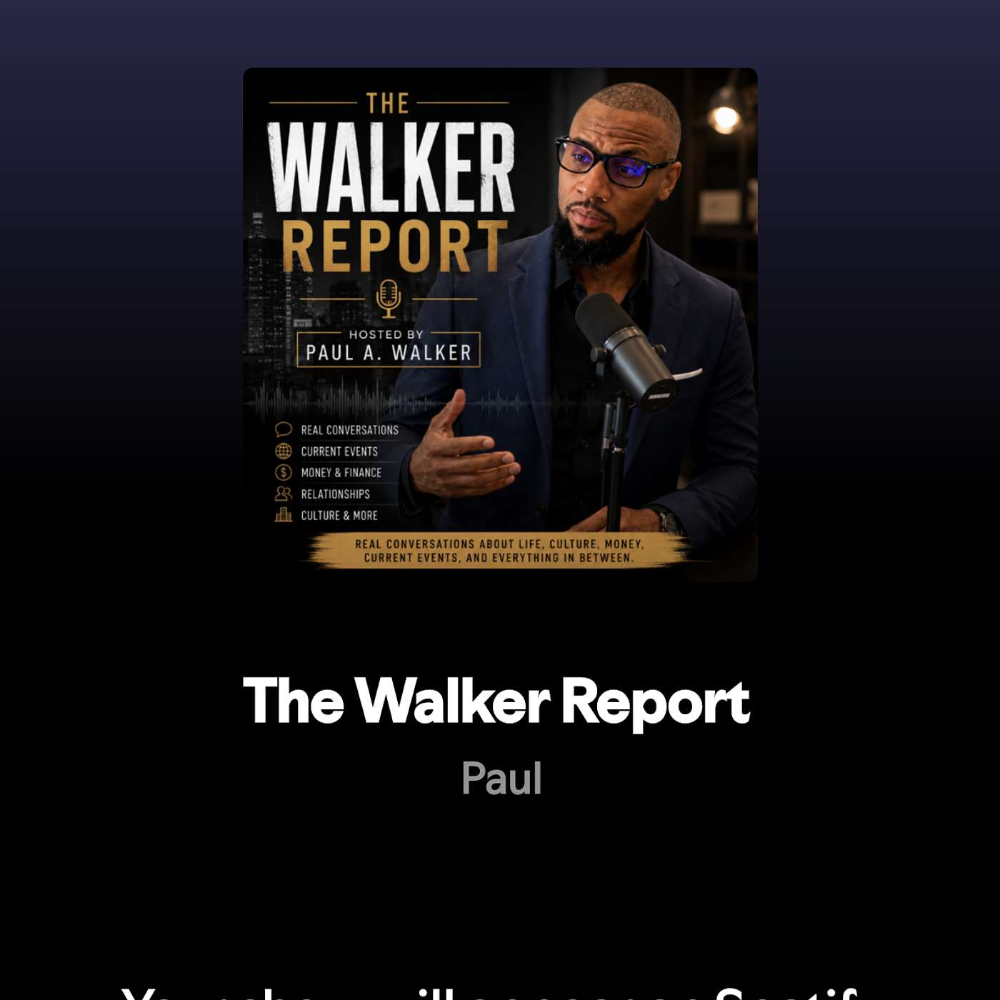 The Walker Report podcast artwork