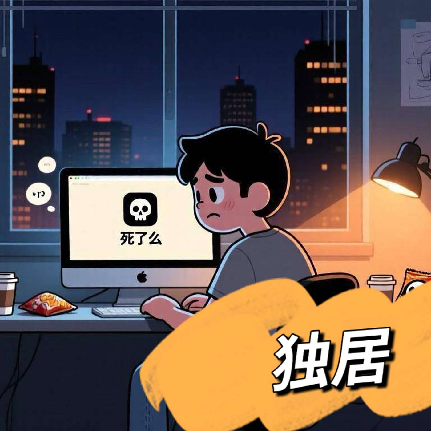 62.独居时代来临：“死了么”App为什么爆火？一个人生活的安全感与孤独感Living Alone in China: Why the “Are You Alive?” App Went Viral episode artwork