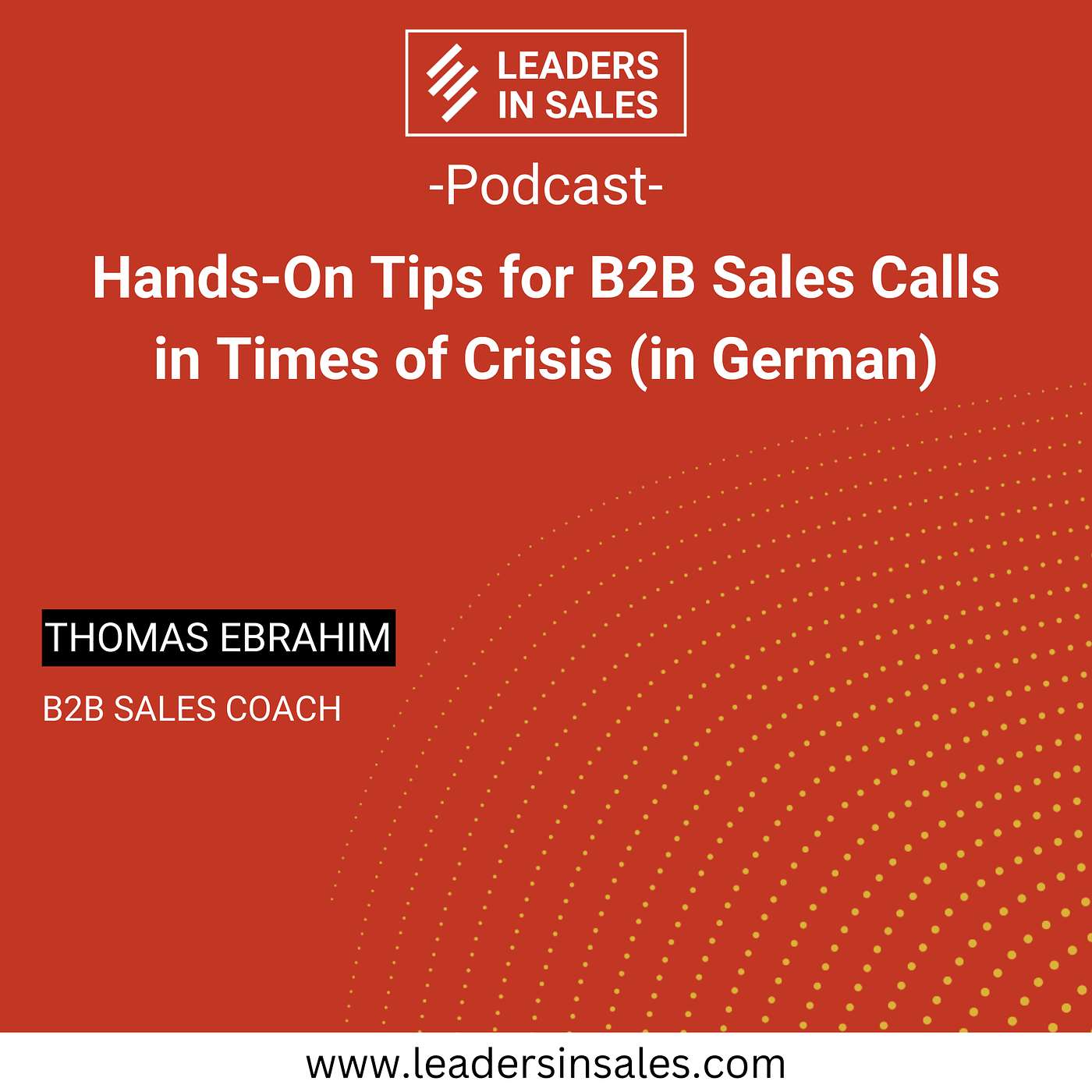 Ep 02 - Thomas Ebrahim - Hands-on tips for B2B sales calls in times of crisis (in German)