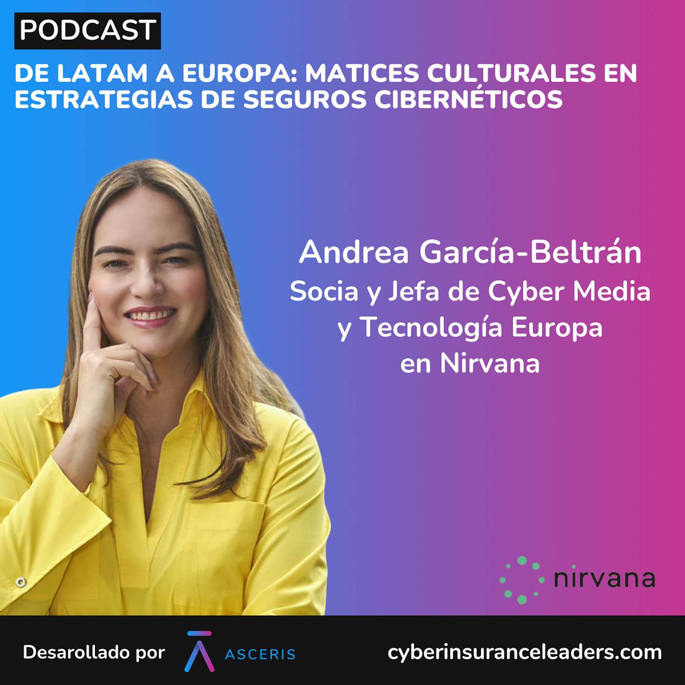 Ep. 46 - De LatAm a Europa: Matices Culturales en Estrategias de Seguros Cibernéticos - con Andrea García-Beltrán