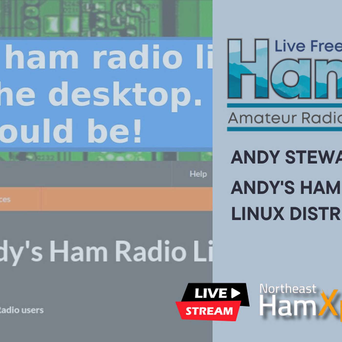 Live Show - Live! from HamXposition with Andy [KB1OIQ] of Andy's Ham Radio Linux