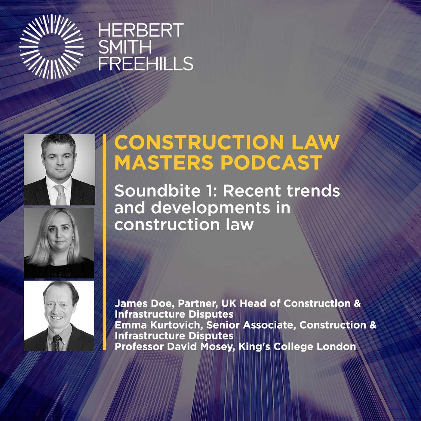 Construction Law Masters: EP3 Soundbite 1: Recent trends and developments in construction law episode artwork