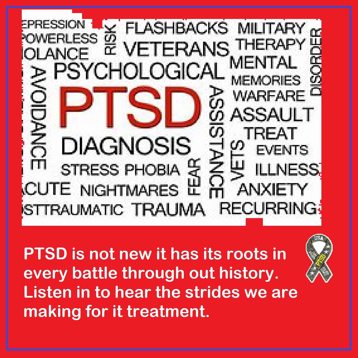 There is more than one place to look for PTSD care and it doesn't have to be expensive.Listen in to see how help maybe as close as a phone call away.