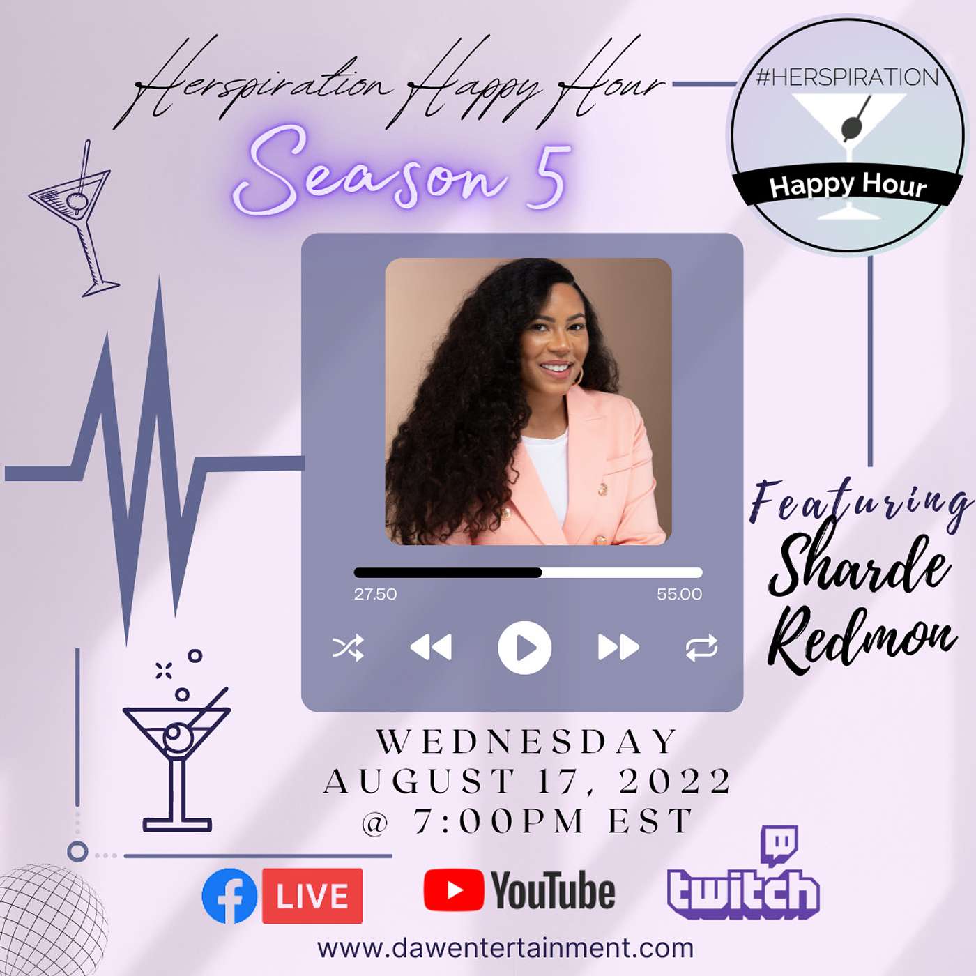 Herspiration Happy Hour, Season 4, Eps. 24: "Proper Talk" w/ Sharde Redmon episode artwork