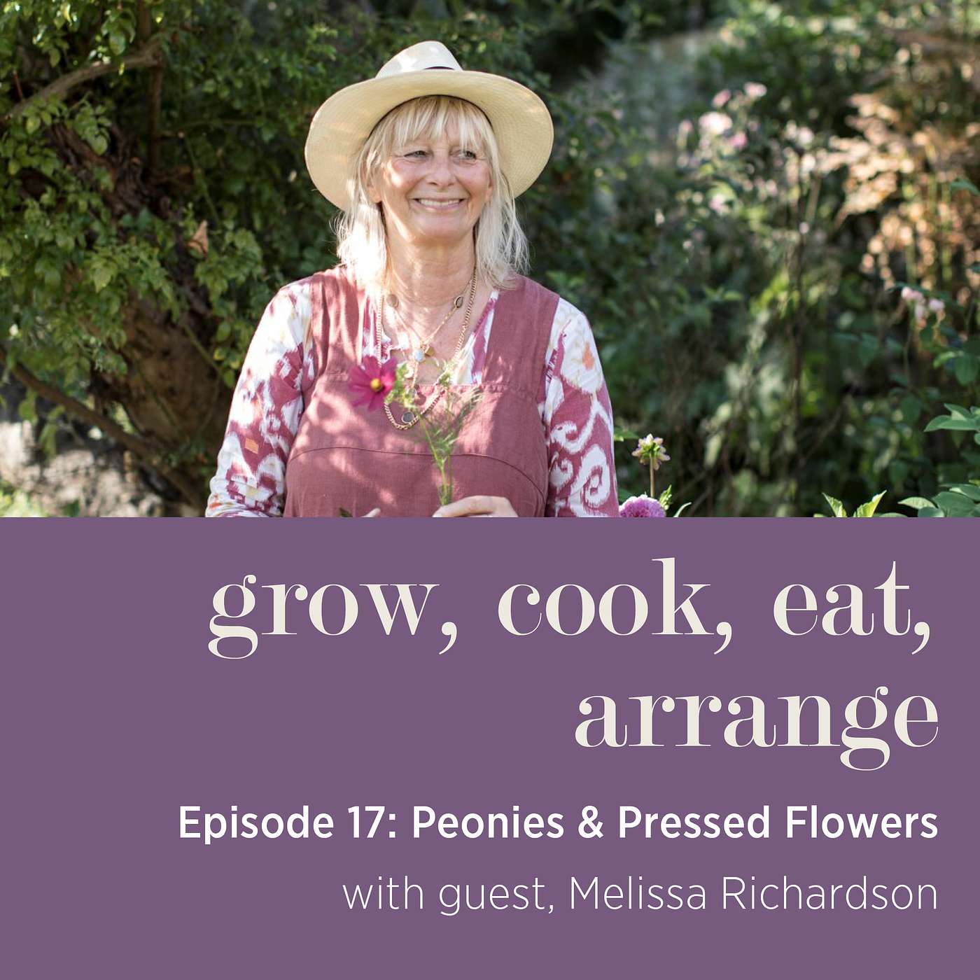 cover of episode Peonies & Pressed Flowers with JamJar Flowers, Melissa Richardson - Episode 17