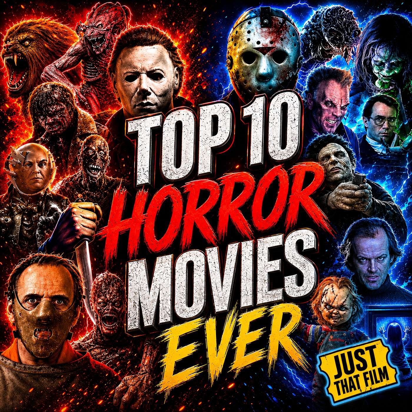 Top 10 Horror Movies Ranked | The Greatest Horror Films of All Time | Just That Film Podcast