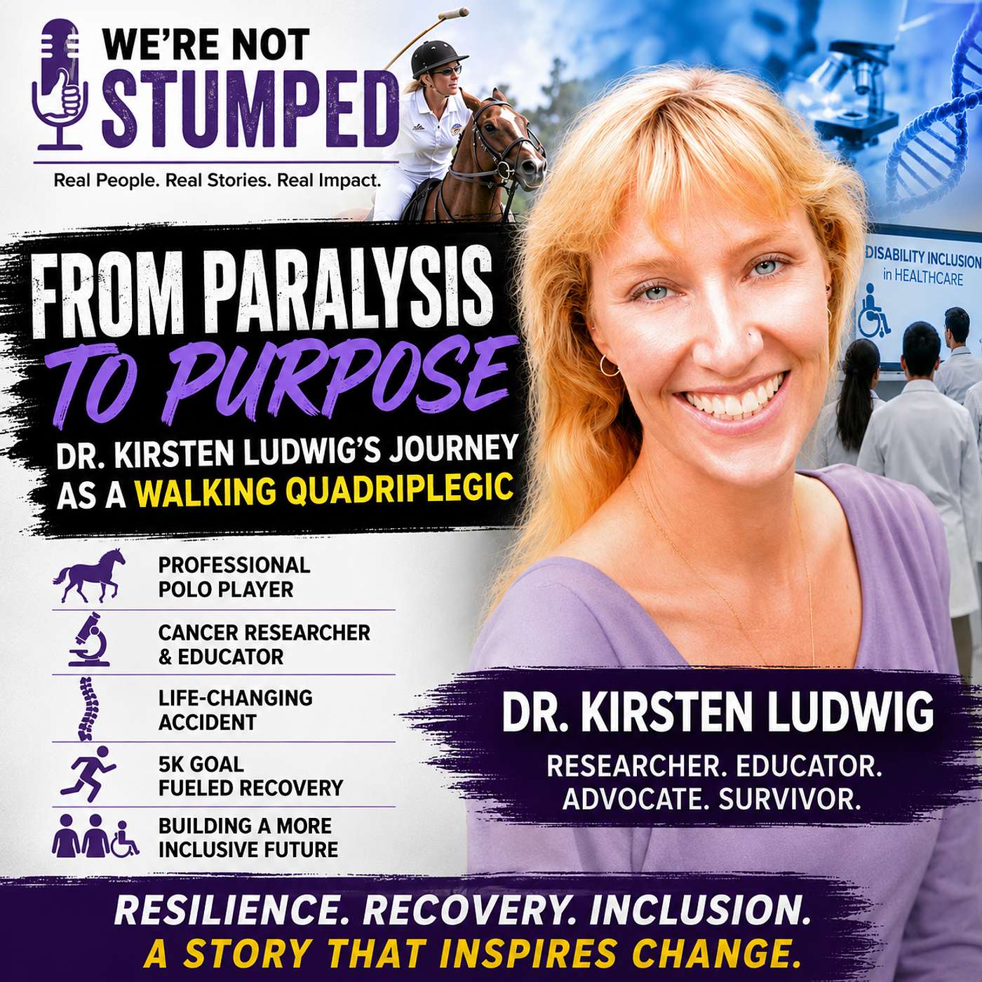 From Paralysis to Purpose: Dr. Kirsten Ludwig's Journey as a Walking Quadriplegic episode artwork