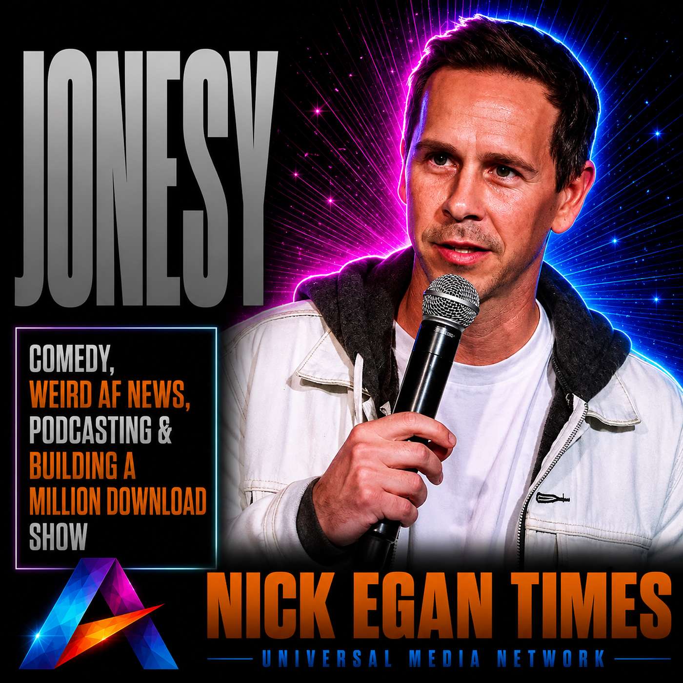 Jonesy Comedy, Weird AF News, Podcasting & Building a Million Download Show | Nick Egan Times episode artwork