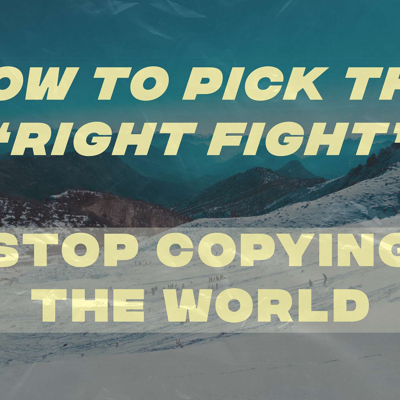 Wk 2:   Renew Your Mind:  Pick the right fight episode artwork