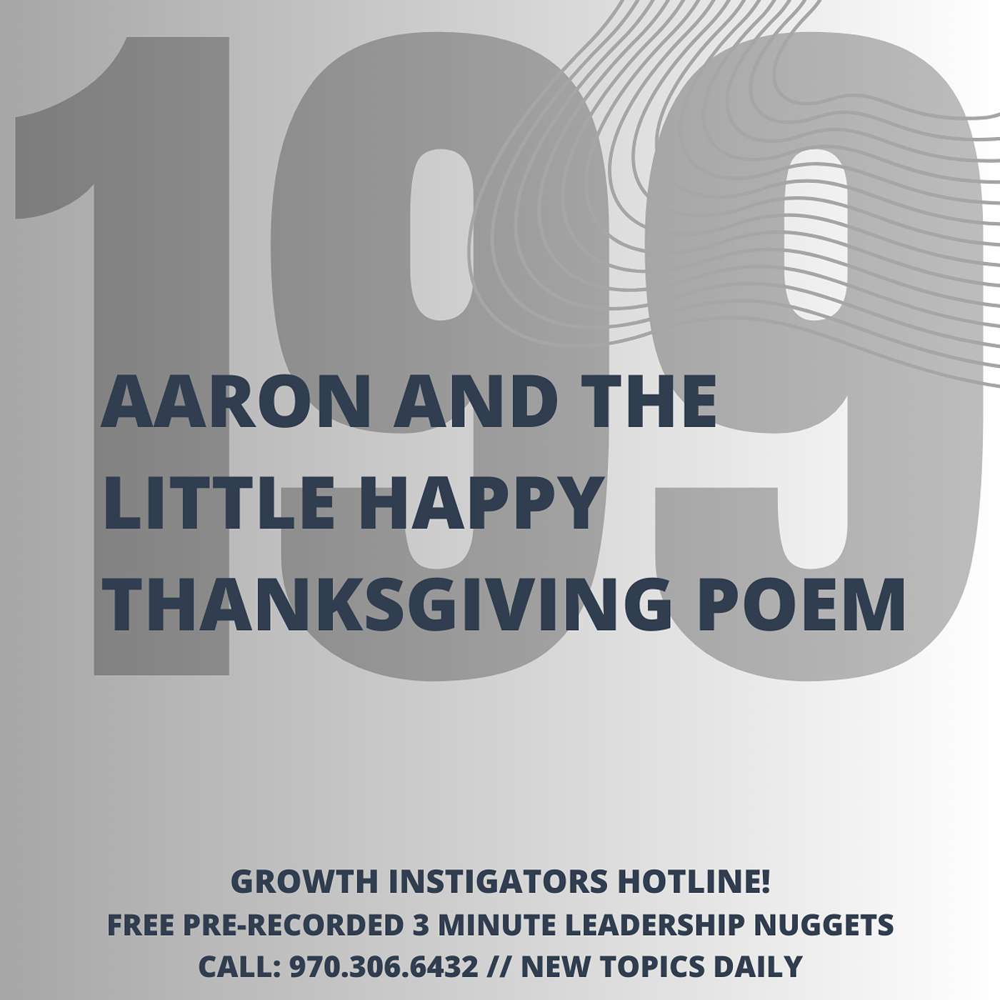 #199 Aaron and the little Happy Thanksgiving Poem episode artwork