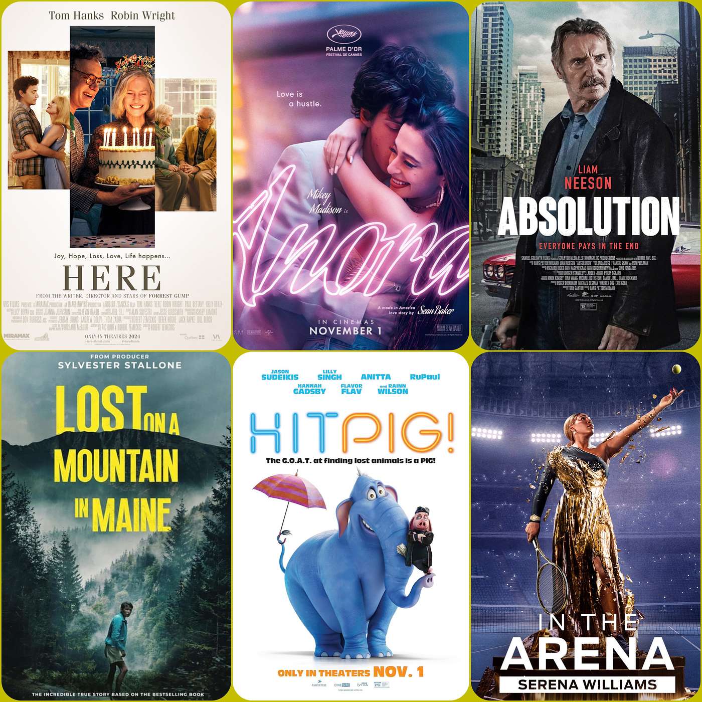 Episode 197 - Here, Absolution, Hitpig, Lost on a Mountain in Maine, Anora episode artwork