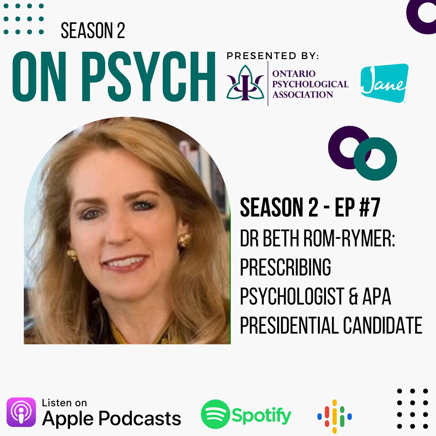 S2 E7: Dr Beth Rom-Rymer -- Prescribing Psychologist and APA Presidential Candidate