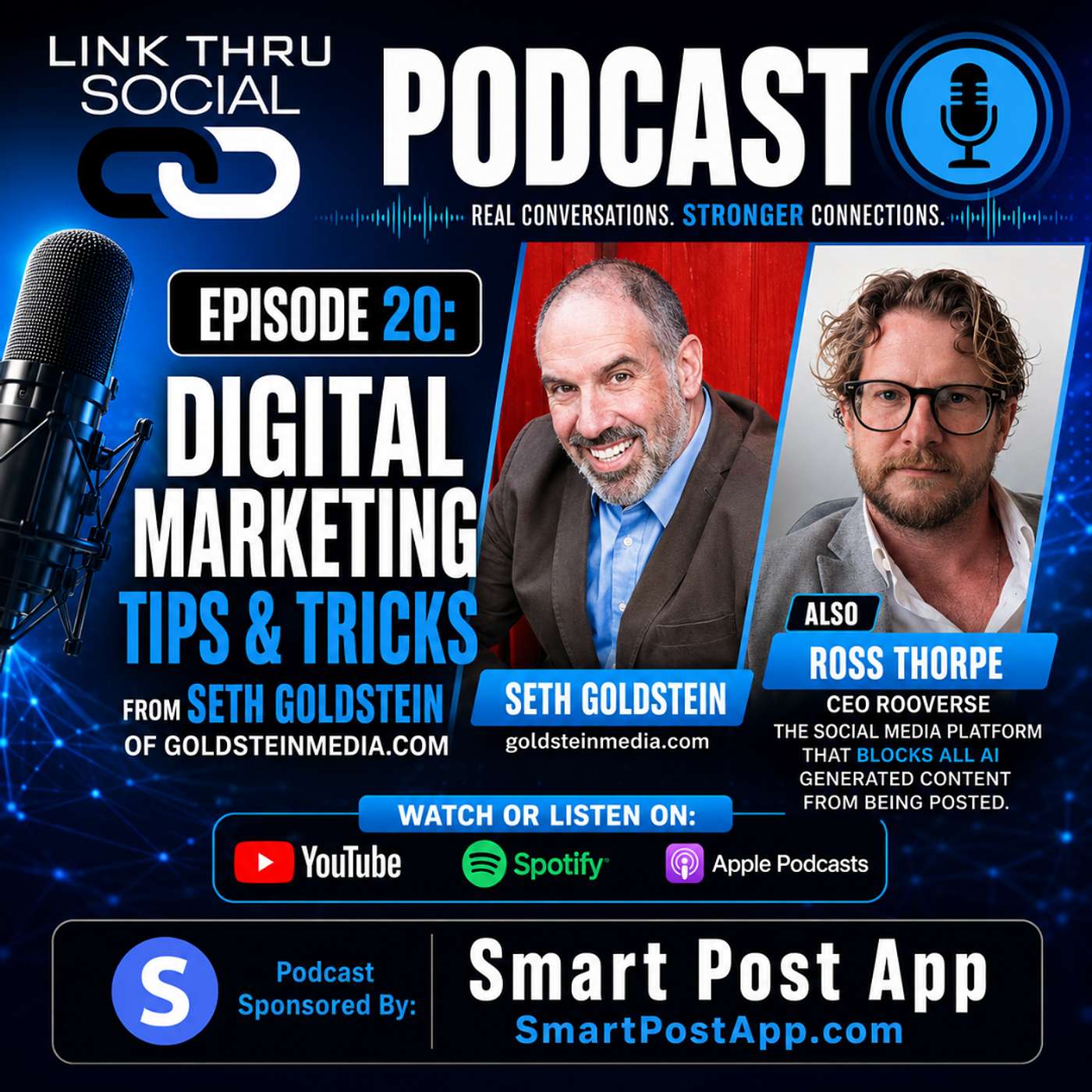 Digital Marketing Tips & Tricks + Social Media Platform Rooverse That Blocks AI Generated Content episode artwork