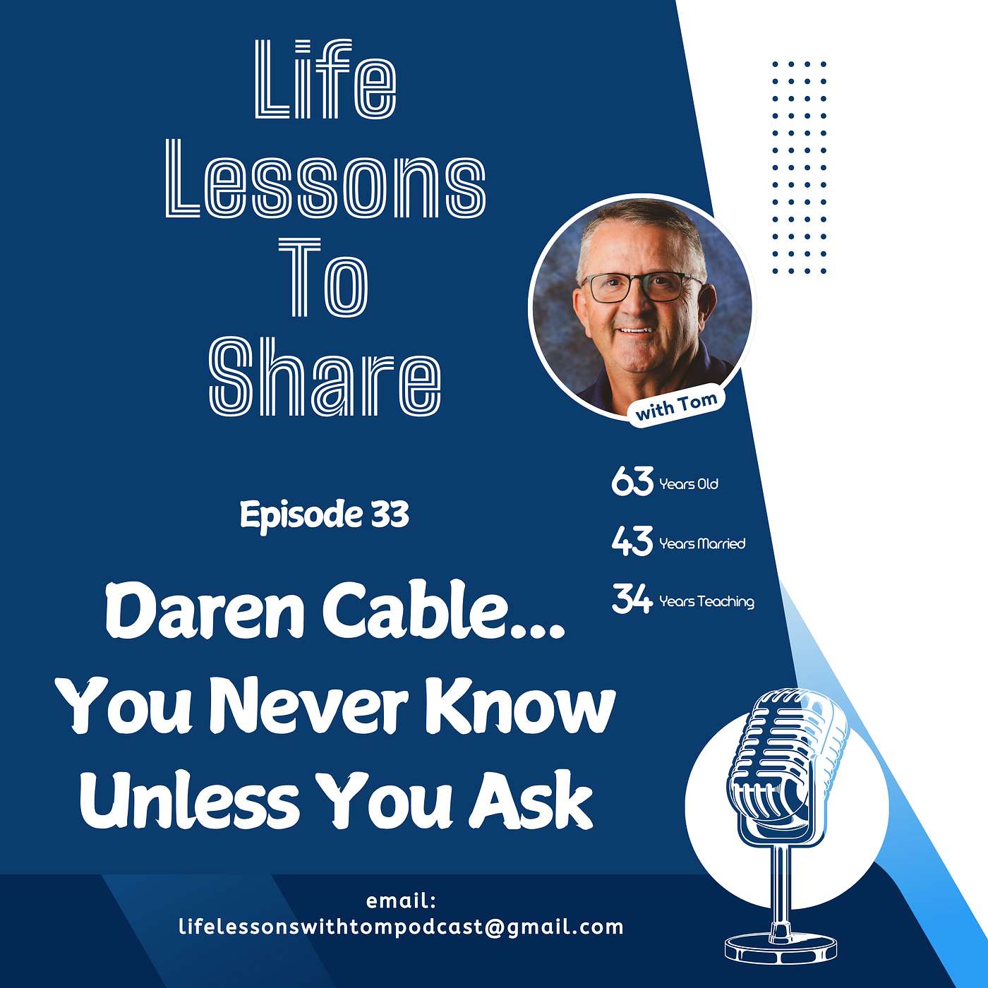 EPISODE 33 / DAREN CABLE... YOU NEVER KNOW UNLESS YOU ASK episode artwork