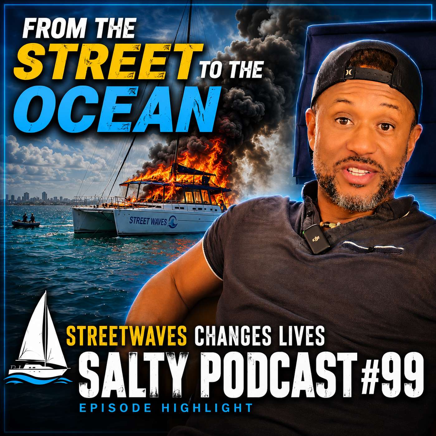 Salty Podcast #99 ⛵ Changing Lives through the Ocean! StreetWaves.org