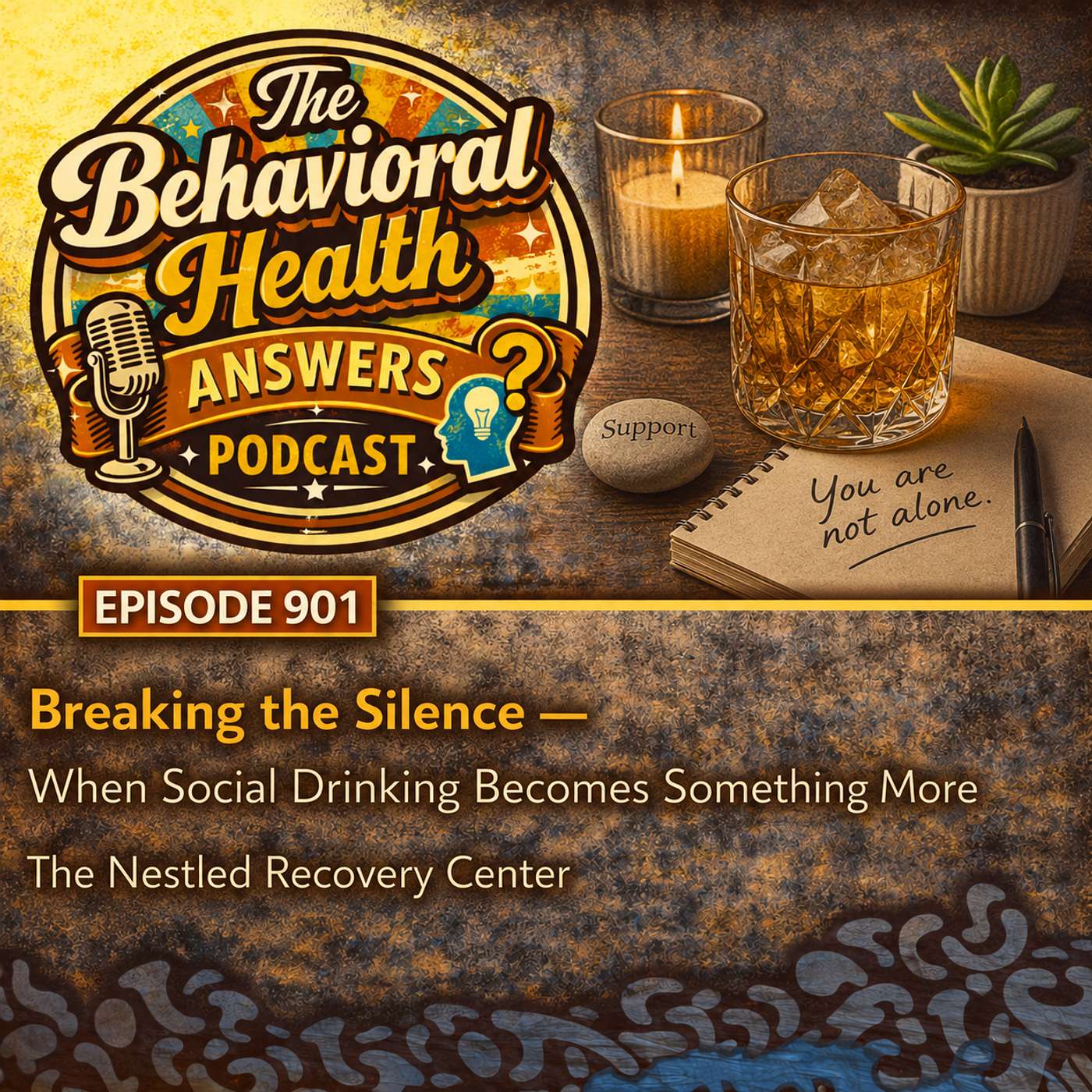 Episode 901: Breaking the Silence - When Social Drinking Becomes Something More | The Nestled Recovery Center episode artwork