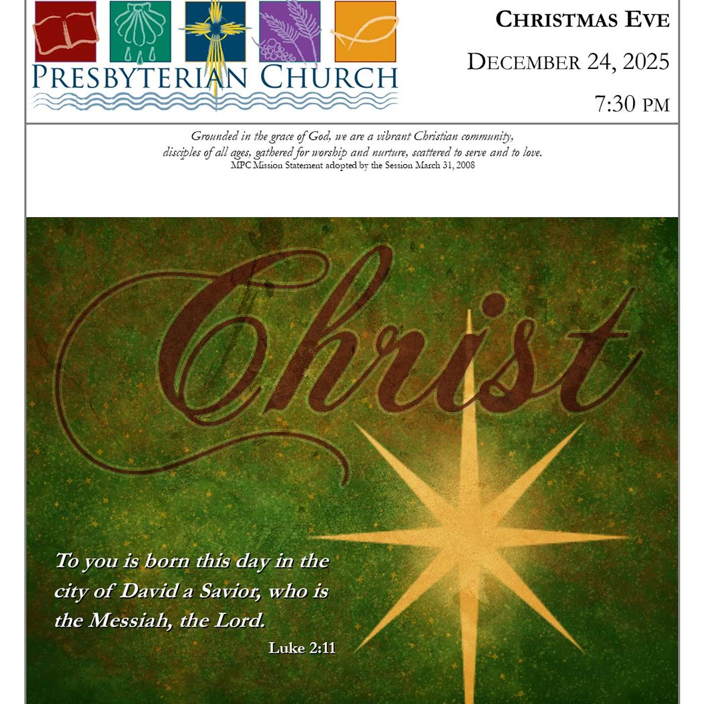 12/24/25 Christmas Eve Worship Service - "God's Gift For You"