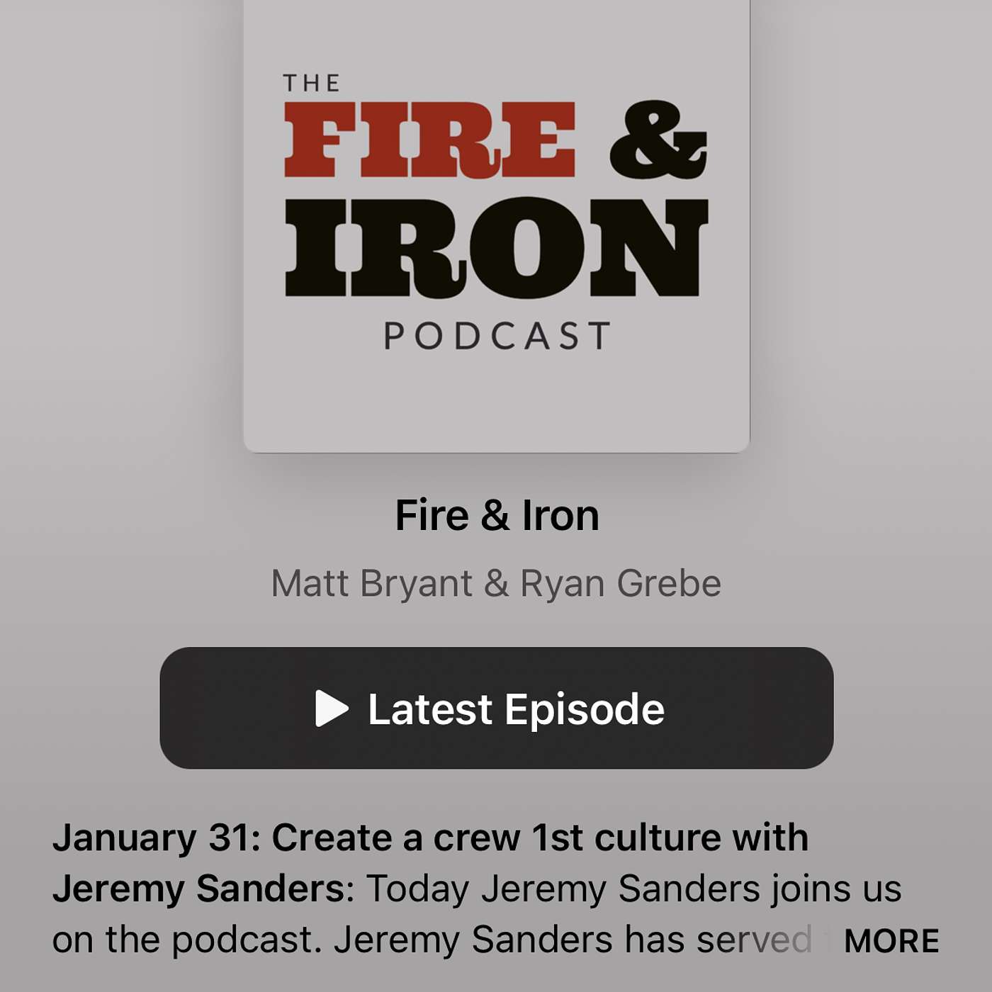 Bonus Episode 2 - Fire & Iron Podcast #35