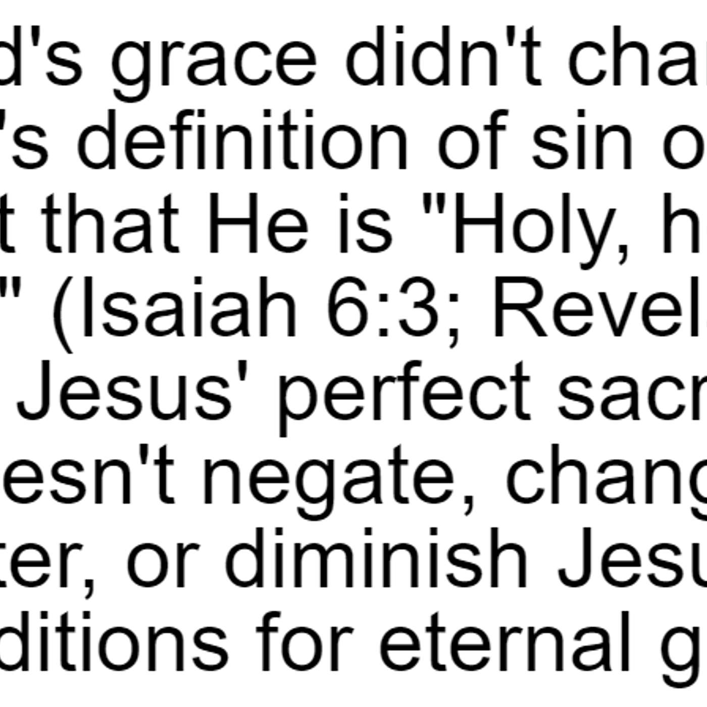 Grace vs Holiness:  Which word appears more times in the Bible? episode artwork