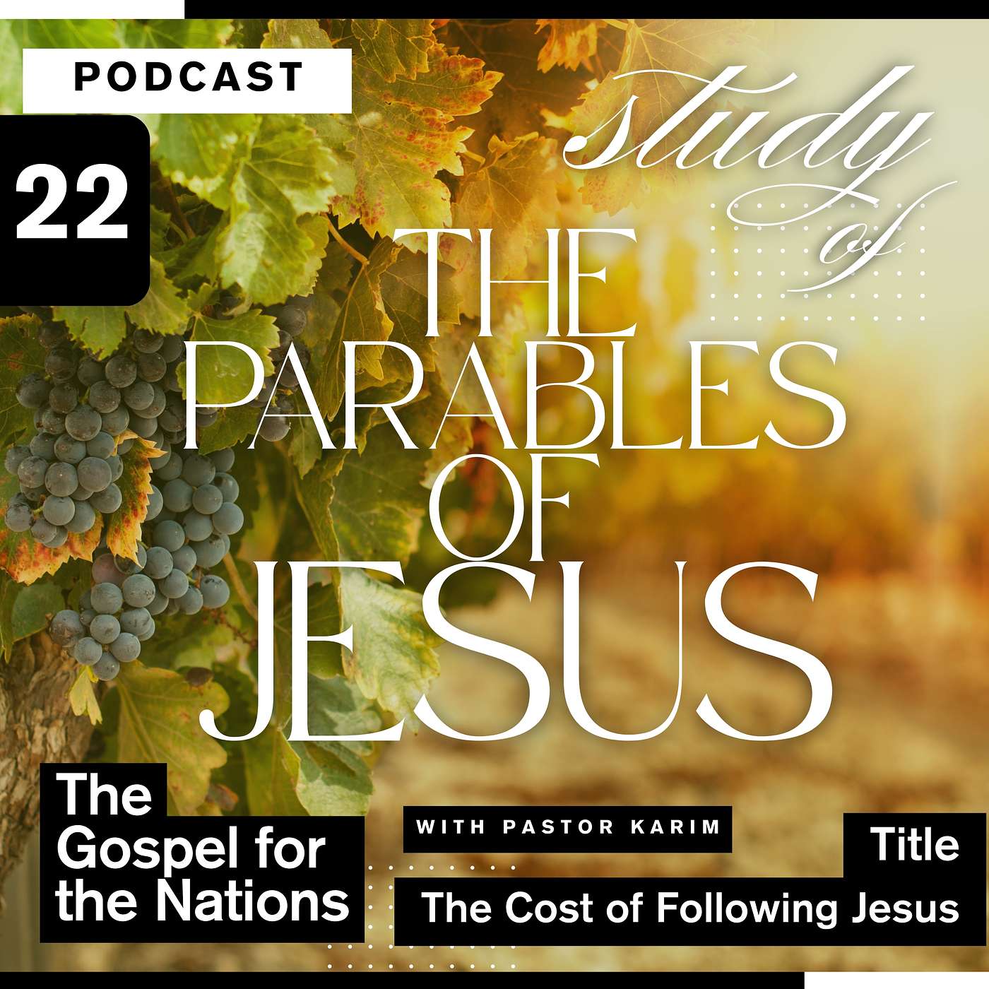 The Parables of Jesus - The Cost of Following Jesus