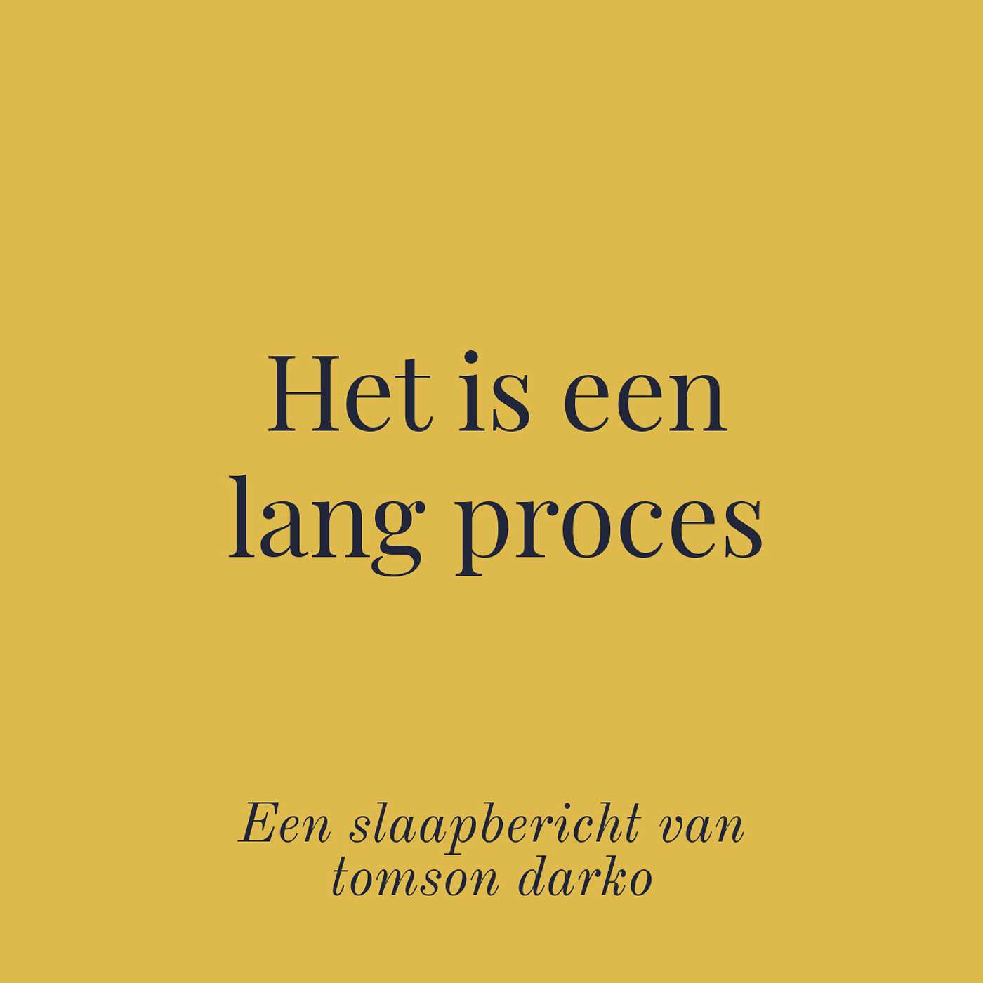 In slaap vallen met melancholie van Tomson Darko