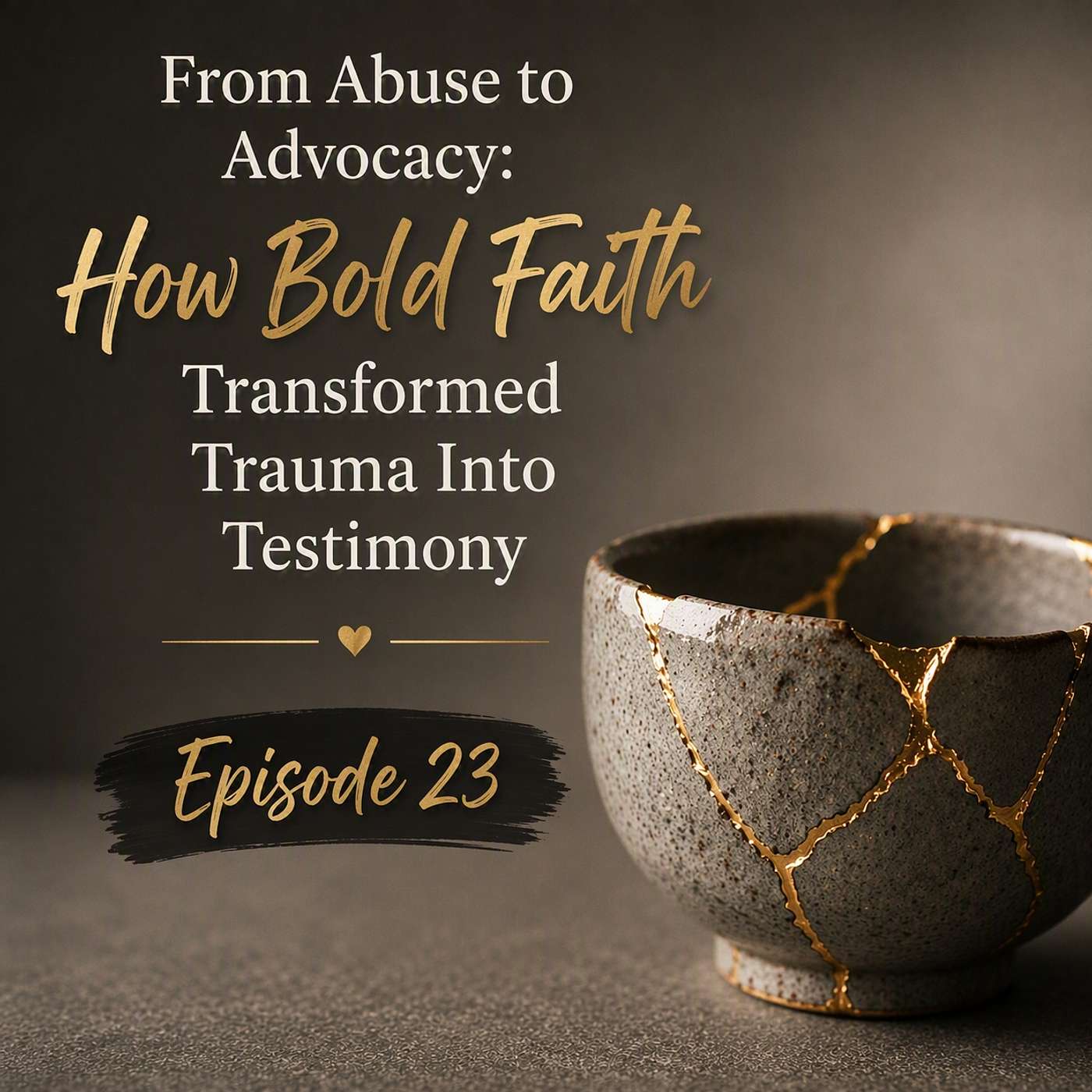 Episode 23 - From Abuse to Advocacy: How Bold Faith Transformed Trauma Into Testimony episode artwork