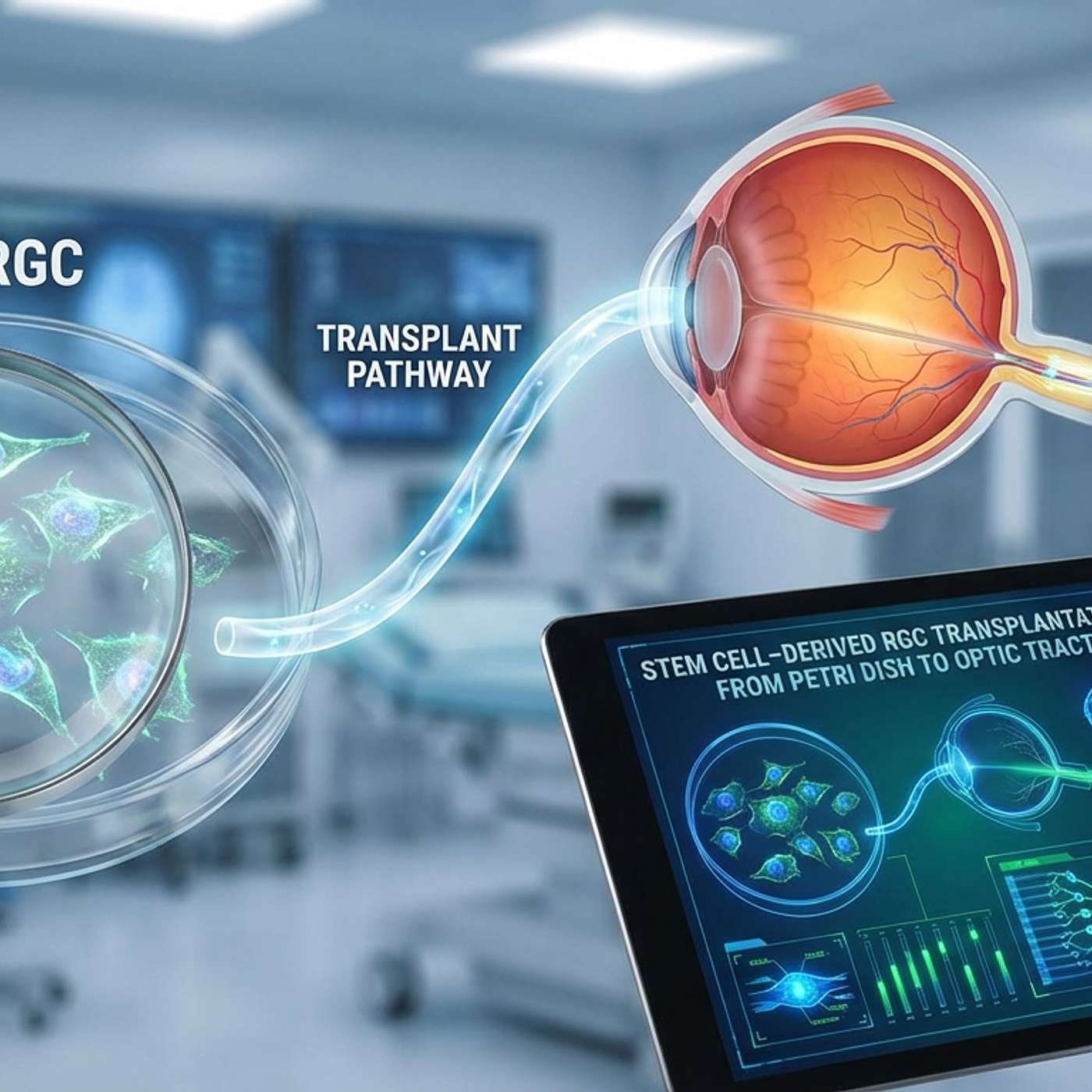 Stem Cell–Derived RGC Transplantation: From Petri Dish to Optic Tract episode artwork