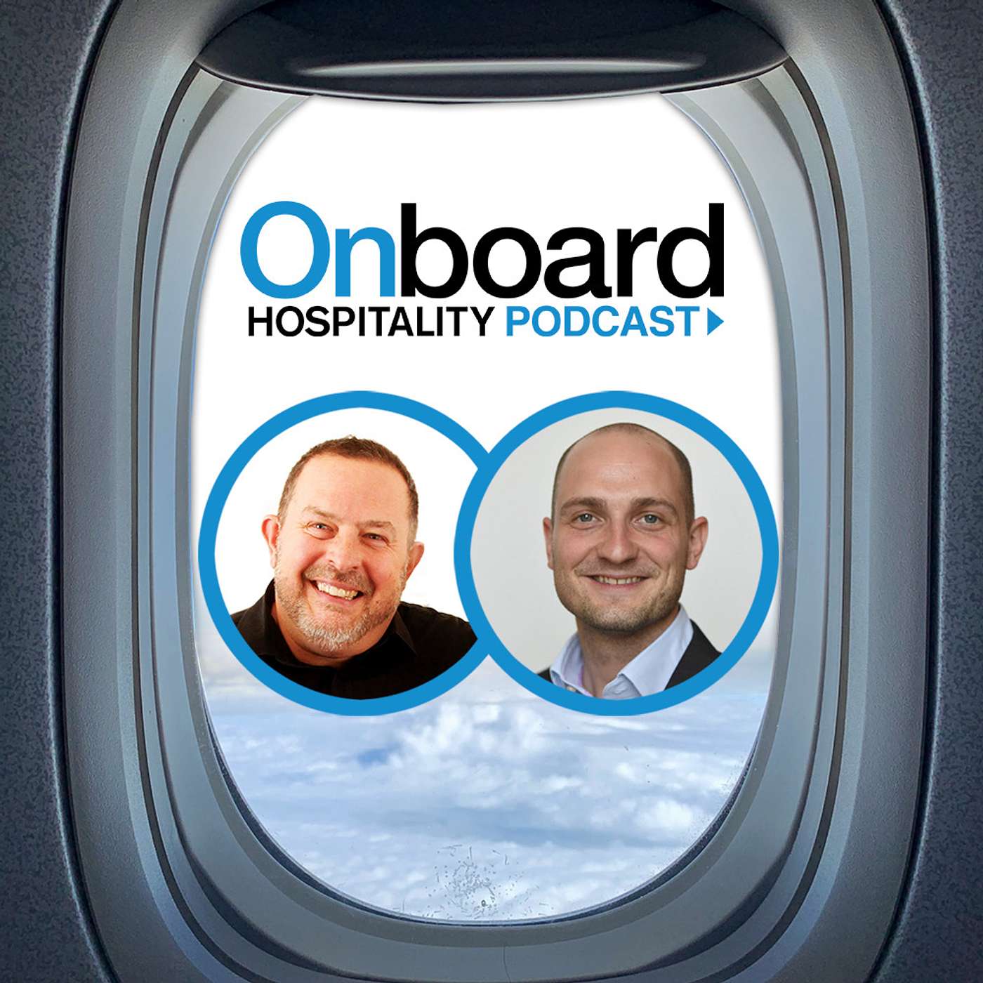 Ryan Ghee, COO of FTE and Craig McQuinn, Onboard Hospitality Magazine episode artwork