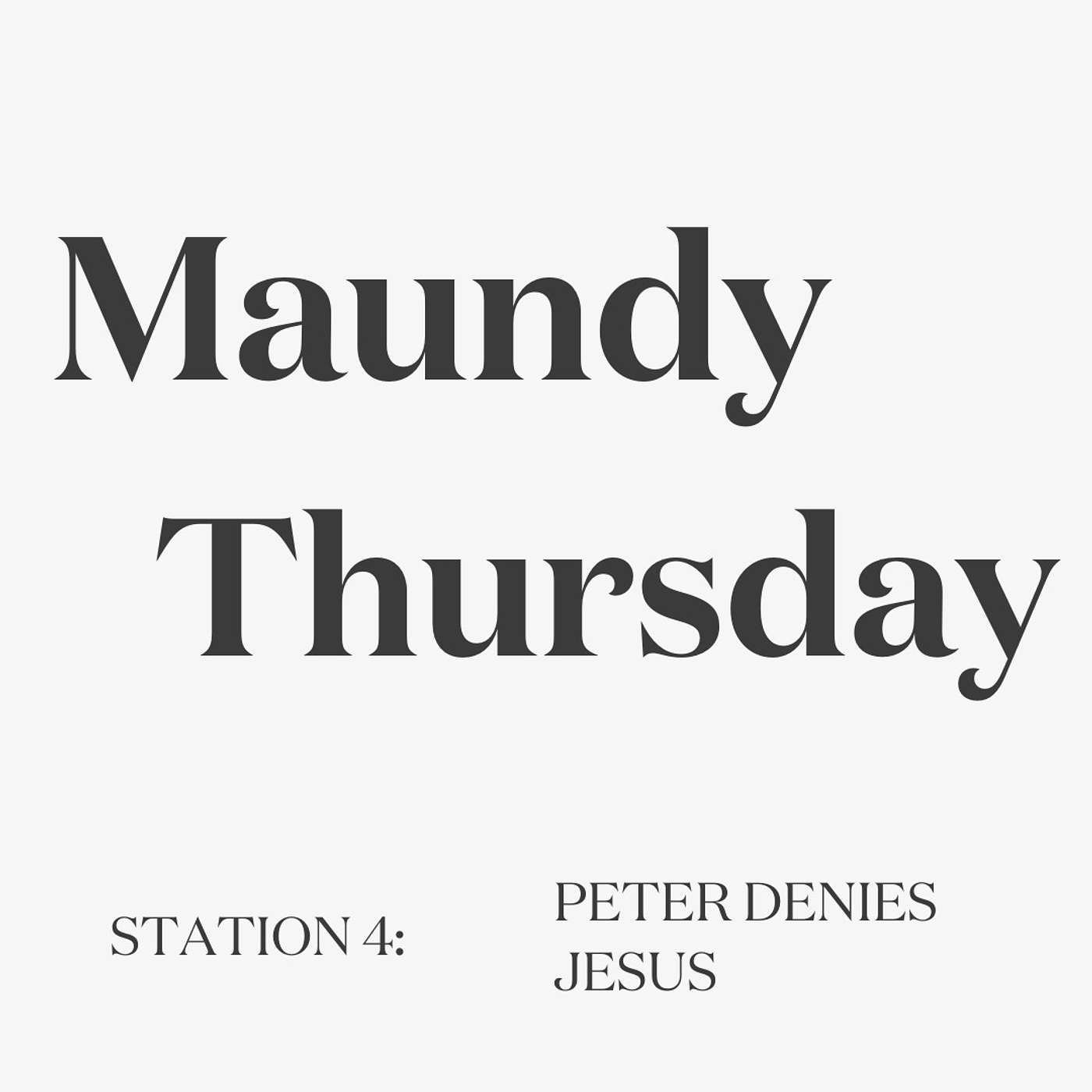 Station 4: Peter Denies Jesus
