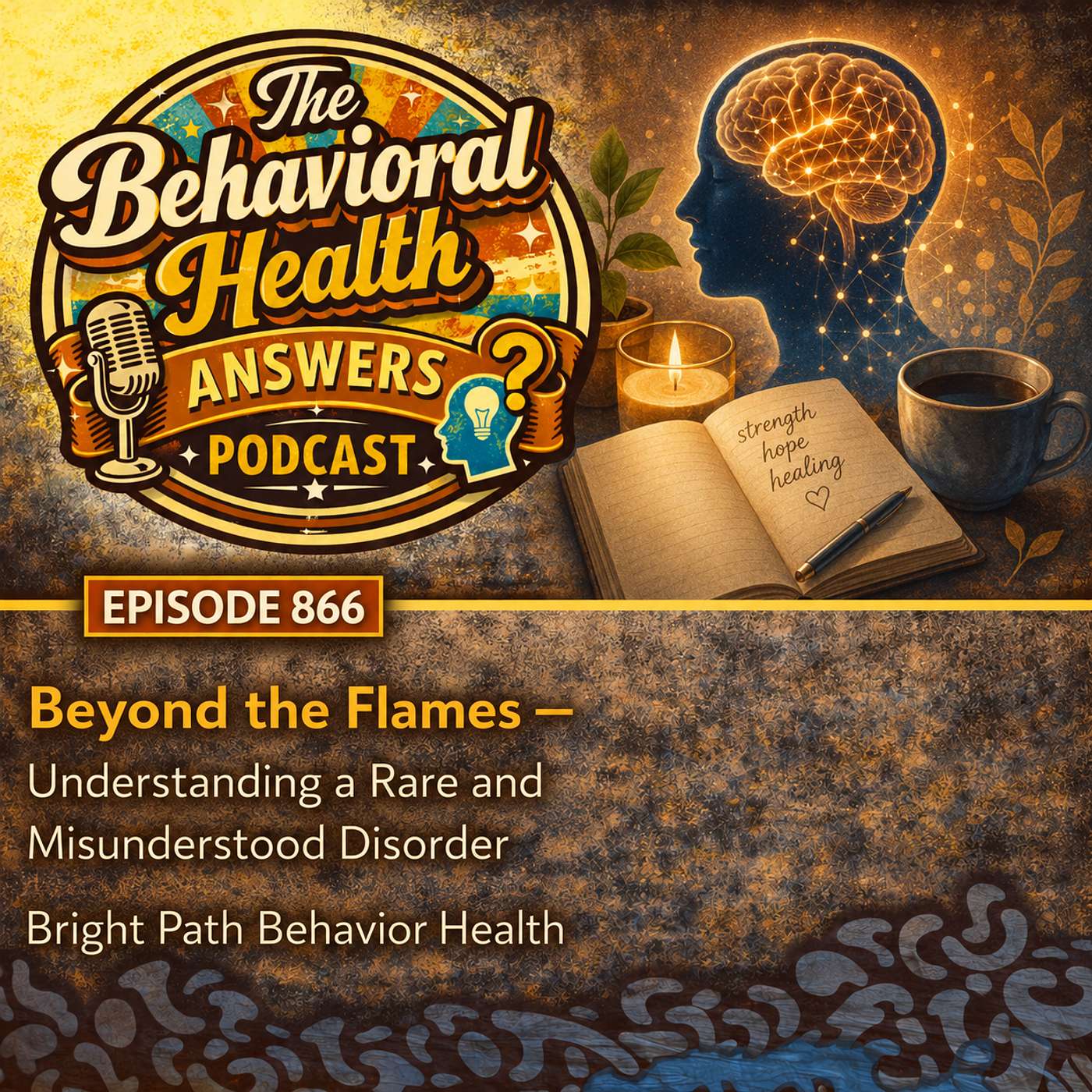 Episode 866: Beyond the Flames - Understanding a Rare and Misunderstood Disorder | Bright Path Behavior Health episode artwork